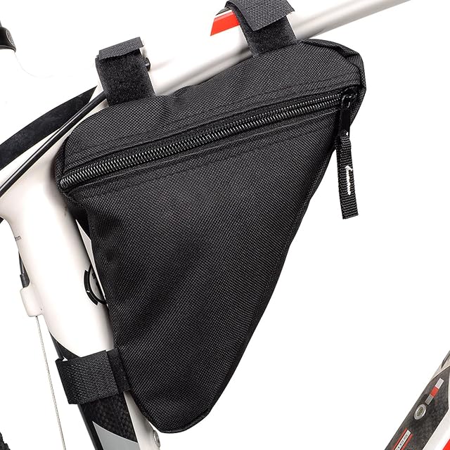 Bike Triangle Frame Bag,Bike Frame Triangle Bag,Bicycle Front Handlebar Bag,Saddle Frame Triangle Storage Bag,Bicycle Triangle Bag,Cycling Pouch Storage Tube Bag for Mountain Bike Bicycle Cycling