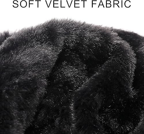 Miniatura 4 de infleesh Sombreros de Navidad de 18 pulgadas para adultos, gorro de Navidad esponjoso de Papá Noel para mujeres y hombres, vacaciones de Navidad,