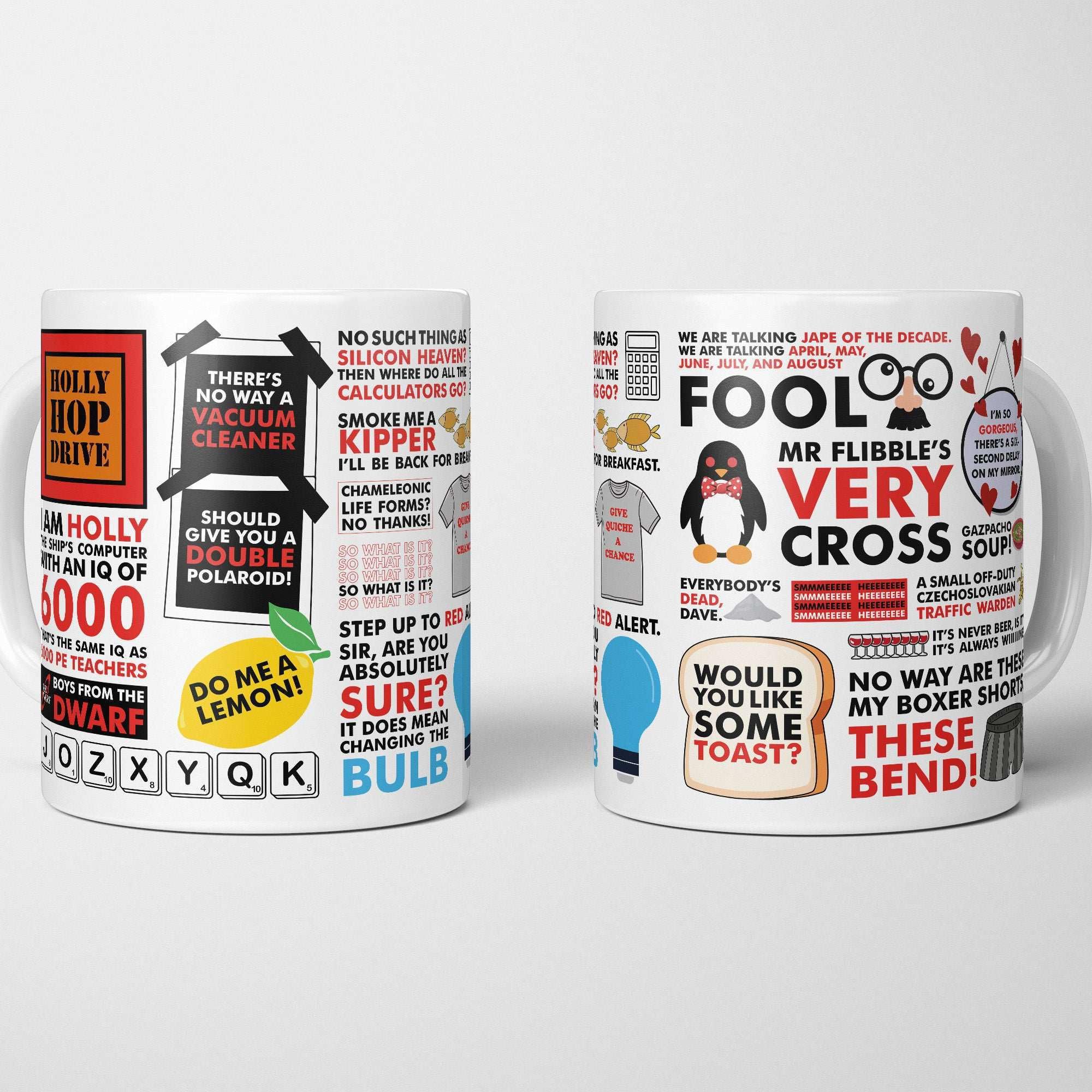 A Bit of Banter Red Dwarf Quotes Mug Retro Sci-Fi Geek Coffee Cup
