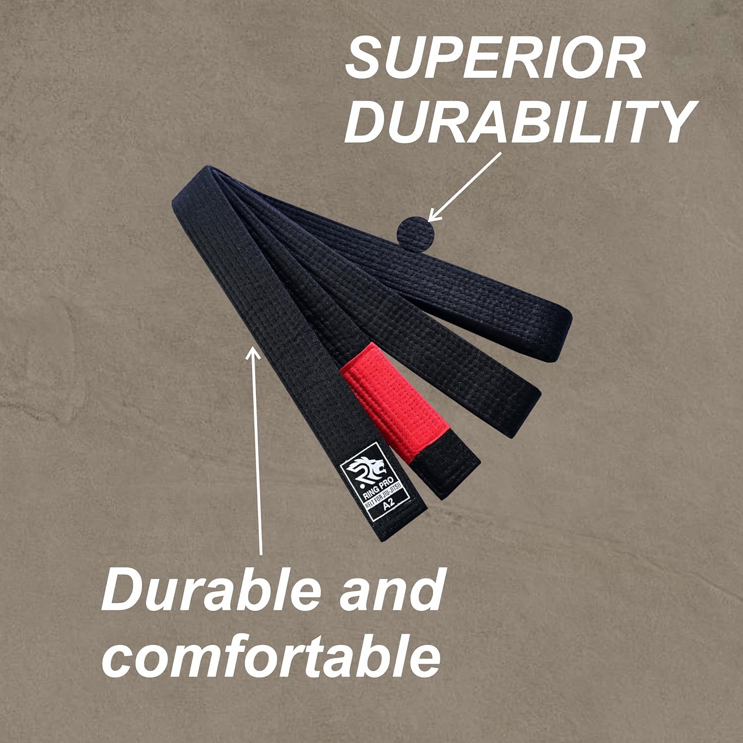 Brazilian Jiu Jitsu Belt Premium BJJ Belt for Men and Women with Ranking Stripe Sleeve for Training and Competition - Image 7