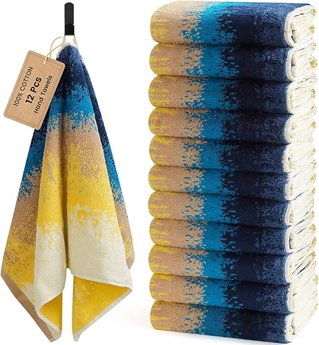 Vista 366 de SEMAXE - Juego de toallas de baño grises, 2 toallas de baño, 2 toallas de mano, 4 toallas faciales, toalla 100% algodón para baño, toalla suave