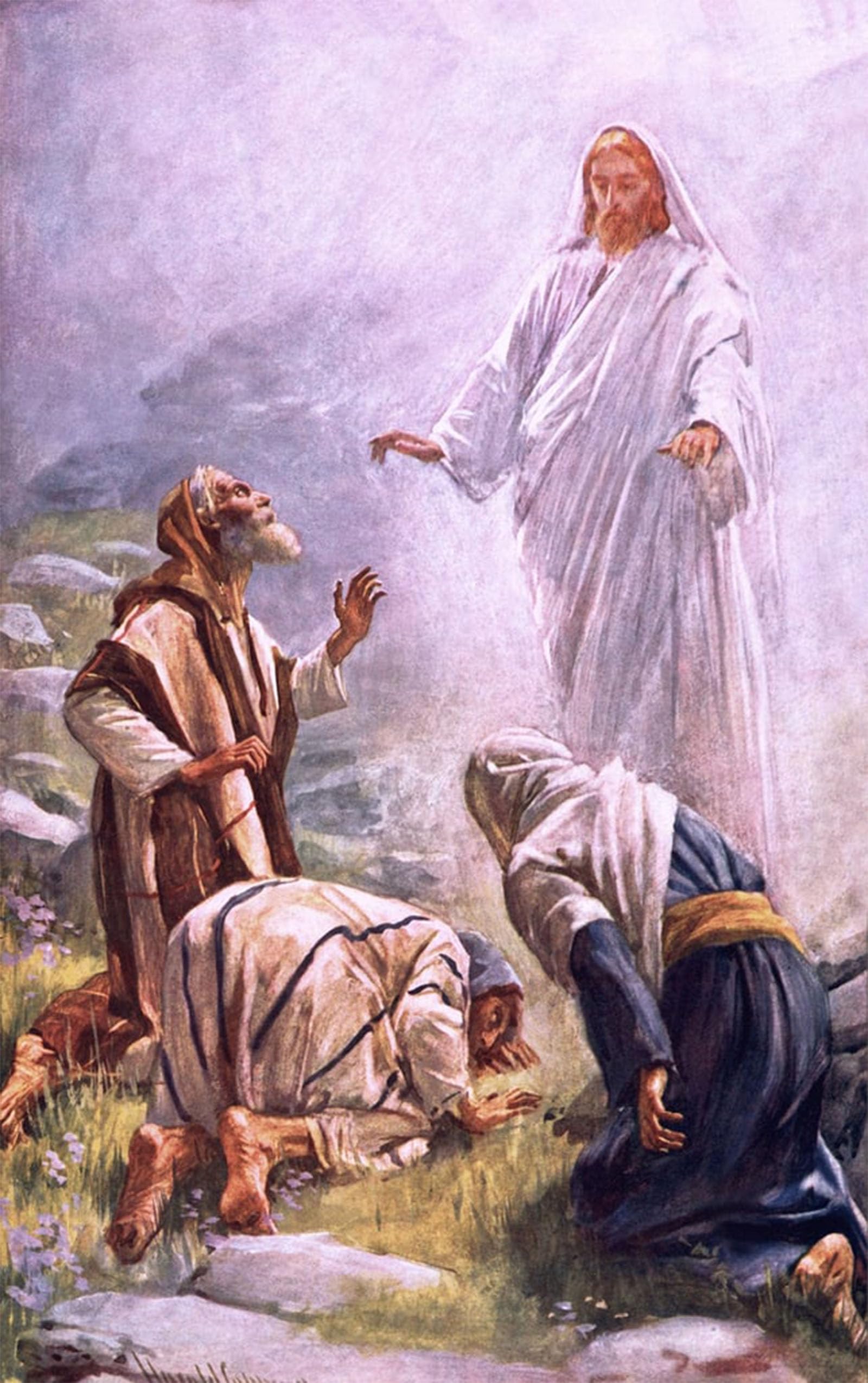 POSTERIIk Vintage Art Print Images Pictures Print the Transfiguration by Harold Copping Modern Colour Posters for Office Home Decor 60x90cm