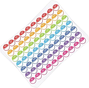 Lesnala 2520 Pcs Food Labels Stickers 7 Day of The Week Food Labels Writable and Peel Tab for Home Kitchen Restaurant Monthly Planners Meal Prep Accessory 1inch