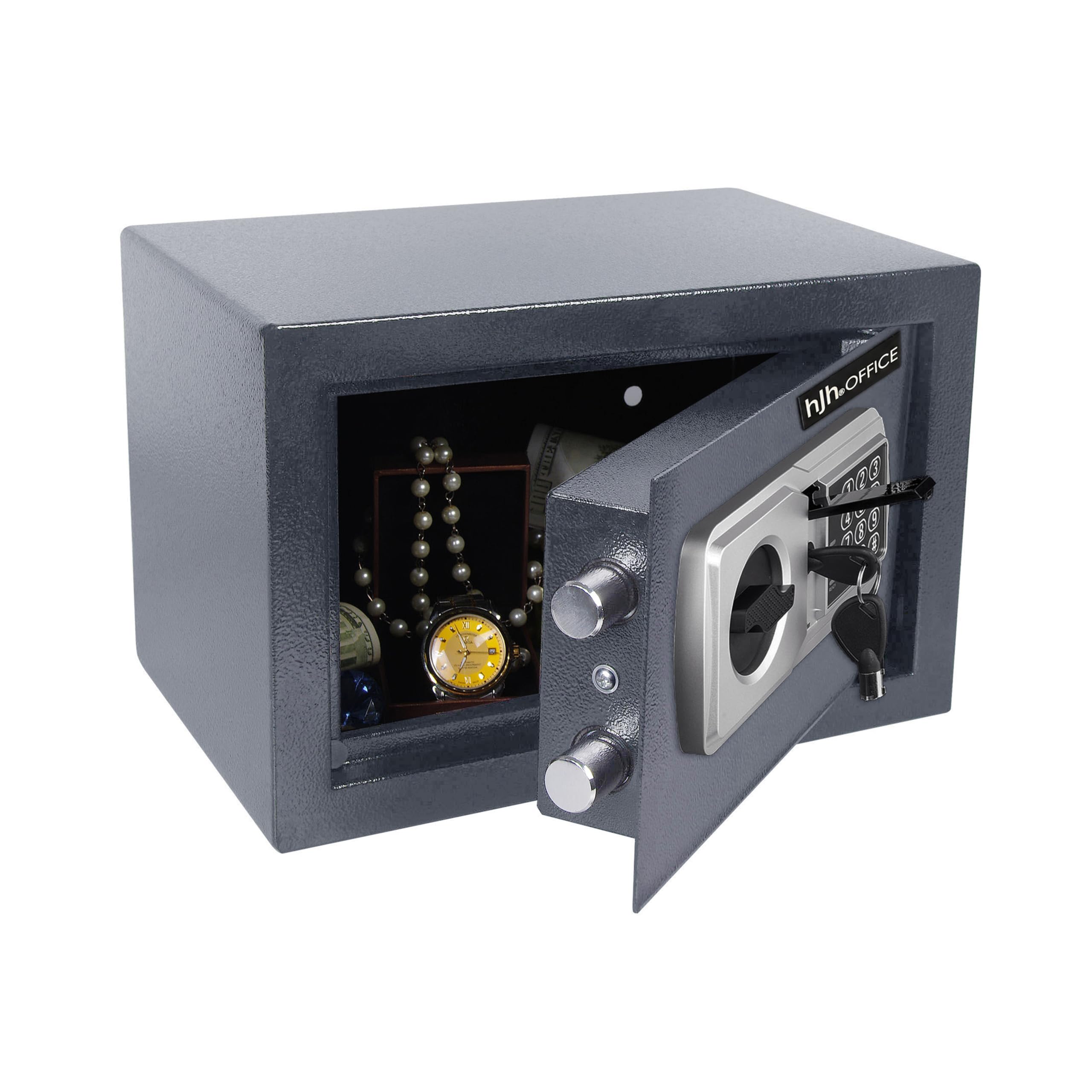 hjh OFFICE Tresor Compact Basic Coffre-fort en acier 35 x 25 x 25 cm
