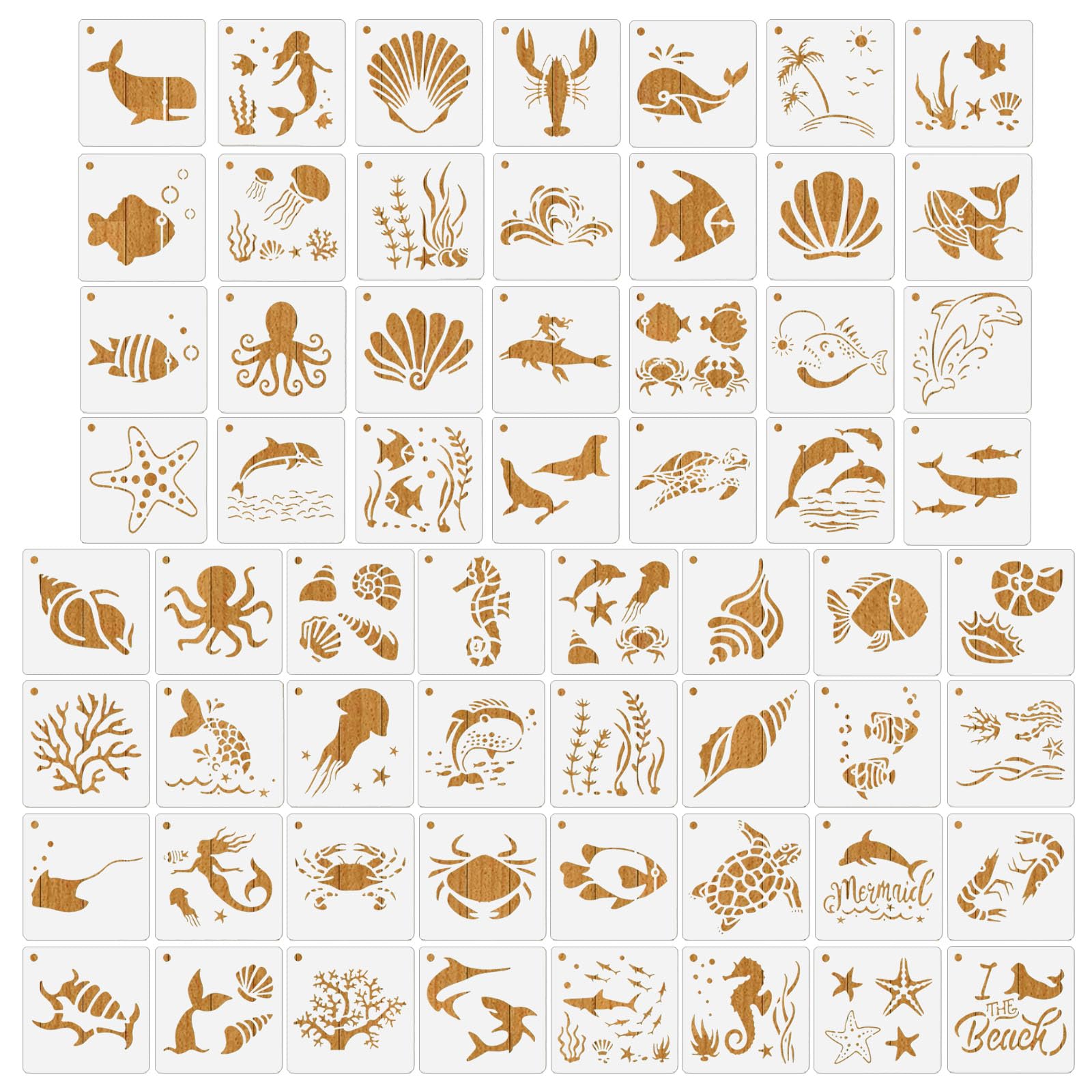 OOTSR 64 Bastelschablonen Feen - Wiederverwendbar 7,6cm Kunststoff Schablonen