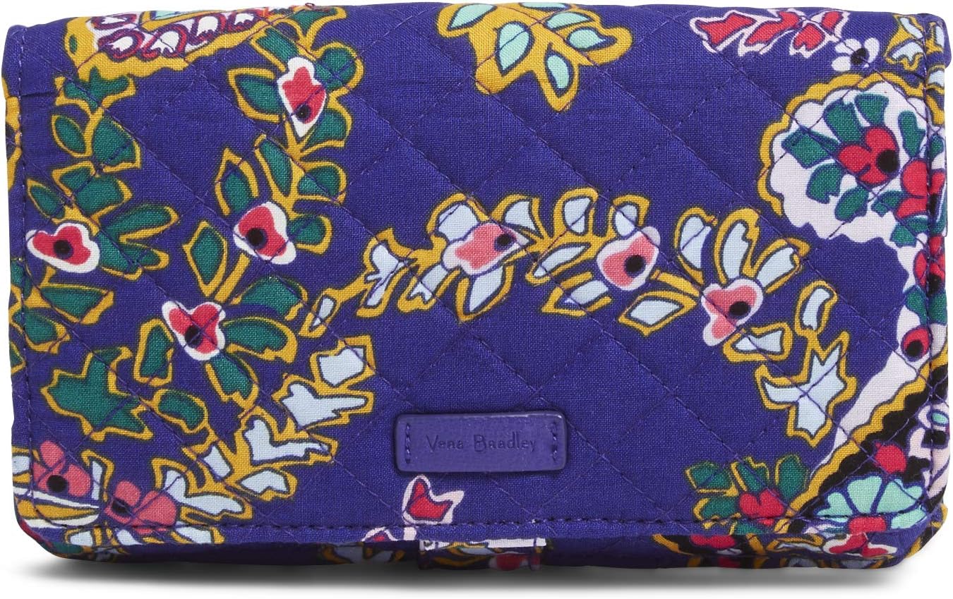 Vera Bradley Women's Cotton All Together Crossbody Purse with RFID Protection
