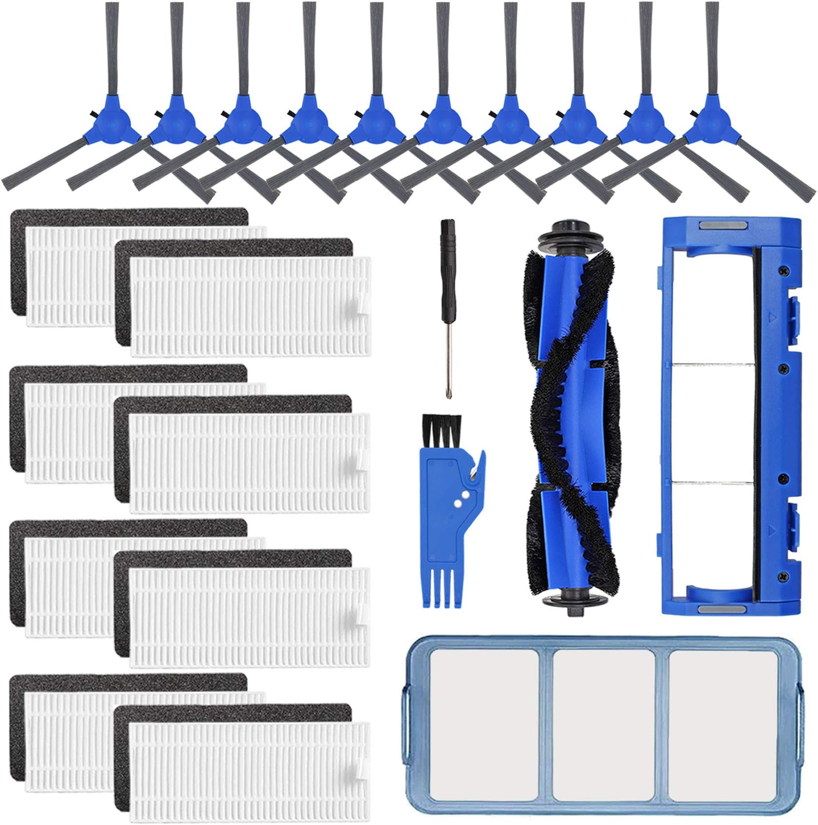 Kit Accessori Rebirthcare Per Eufy RoboVac 11S/30/30C/35C/15C/15T/12 – Spazzole E Filtri Hepa