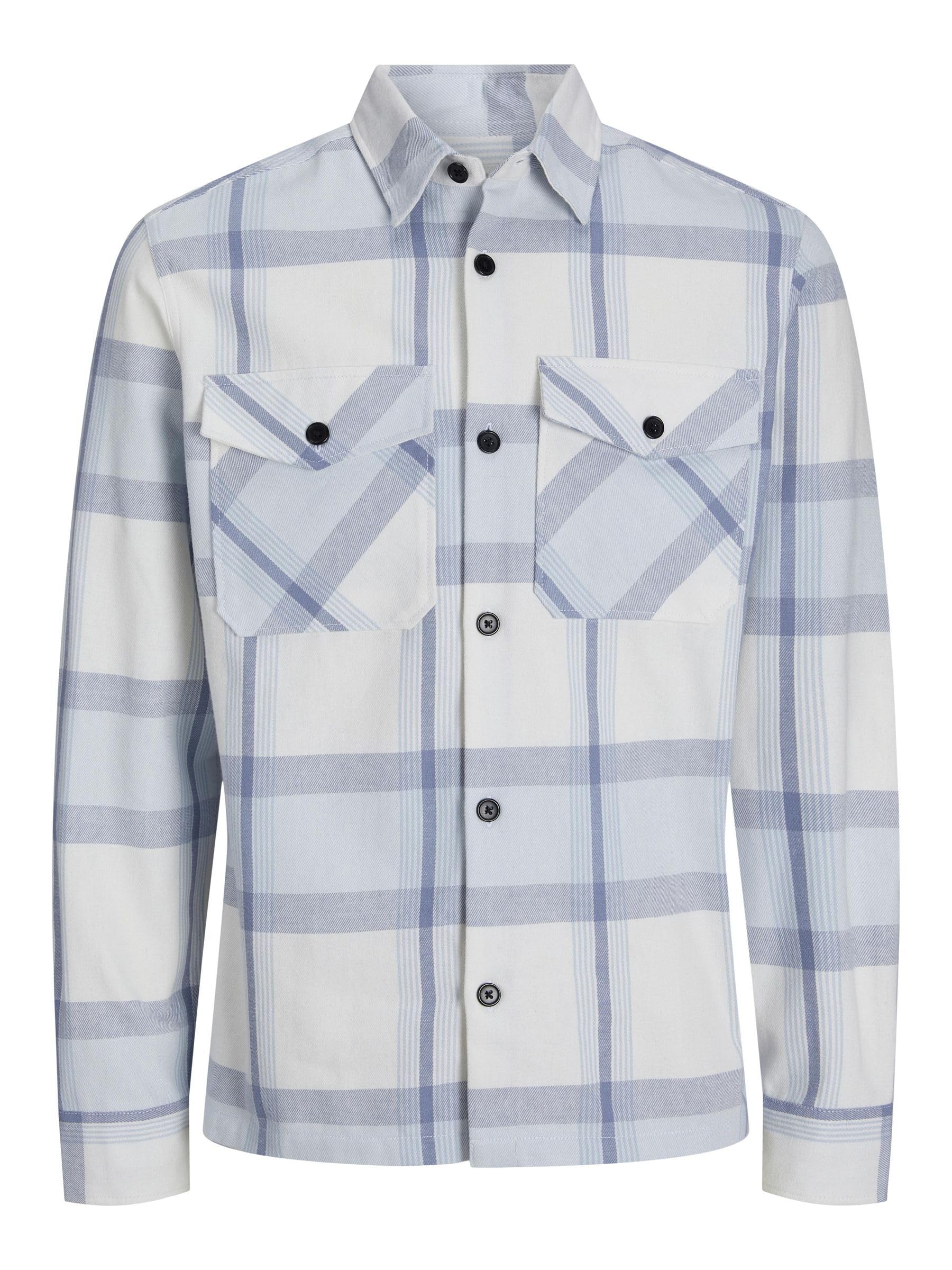 JACK & JONES Herren Jprccroy Spring Check Overshirt L/S Sn Hemd