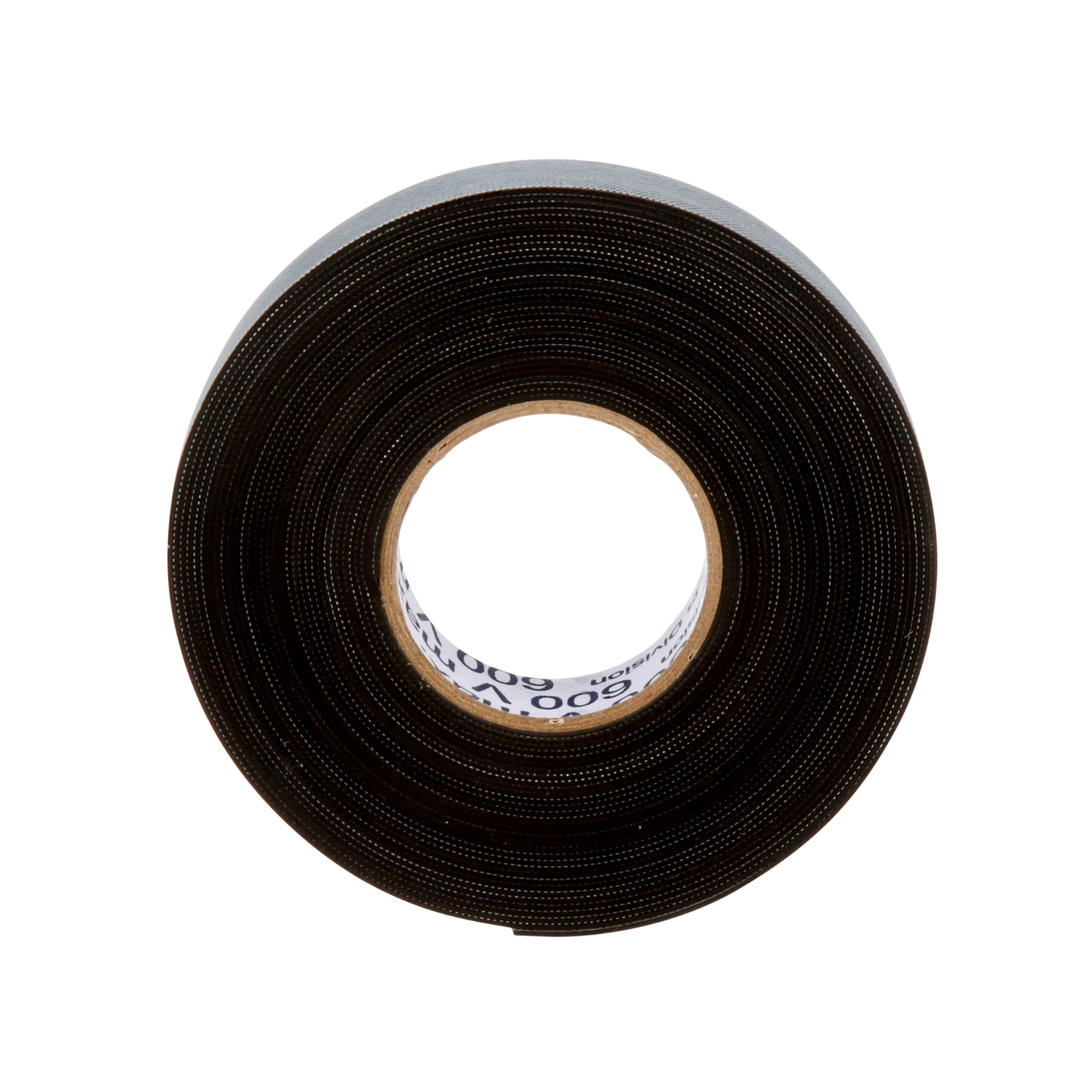 3M Temflex Rubber Electrical Tape 2155, 3/4 in x 22 ft Roll, Black Self-Fusing Insulation Tape