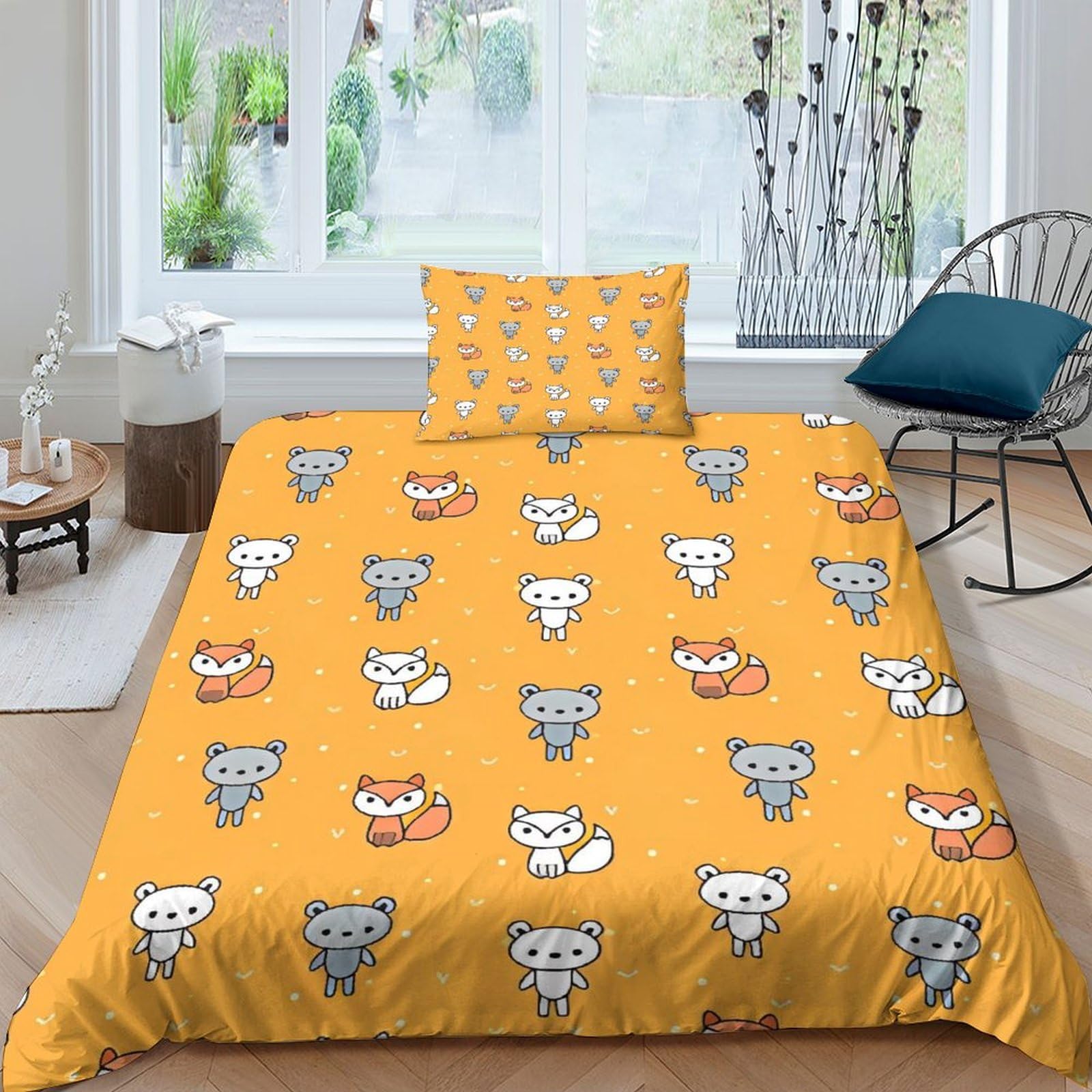 Housse de couette fermeture éclair renard pour simplifier le lit et en finir avec les draps froissés