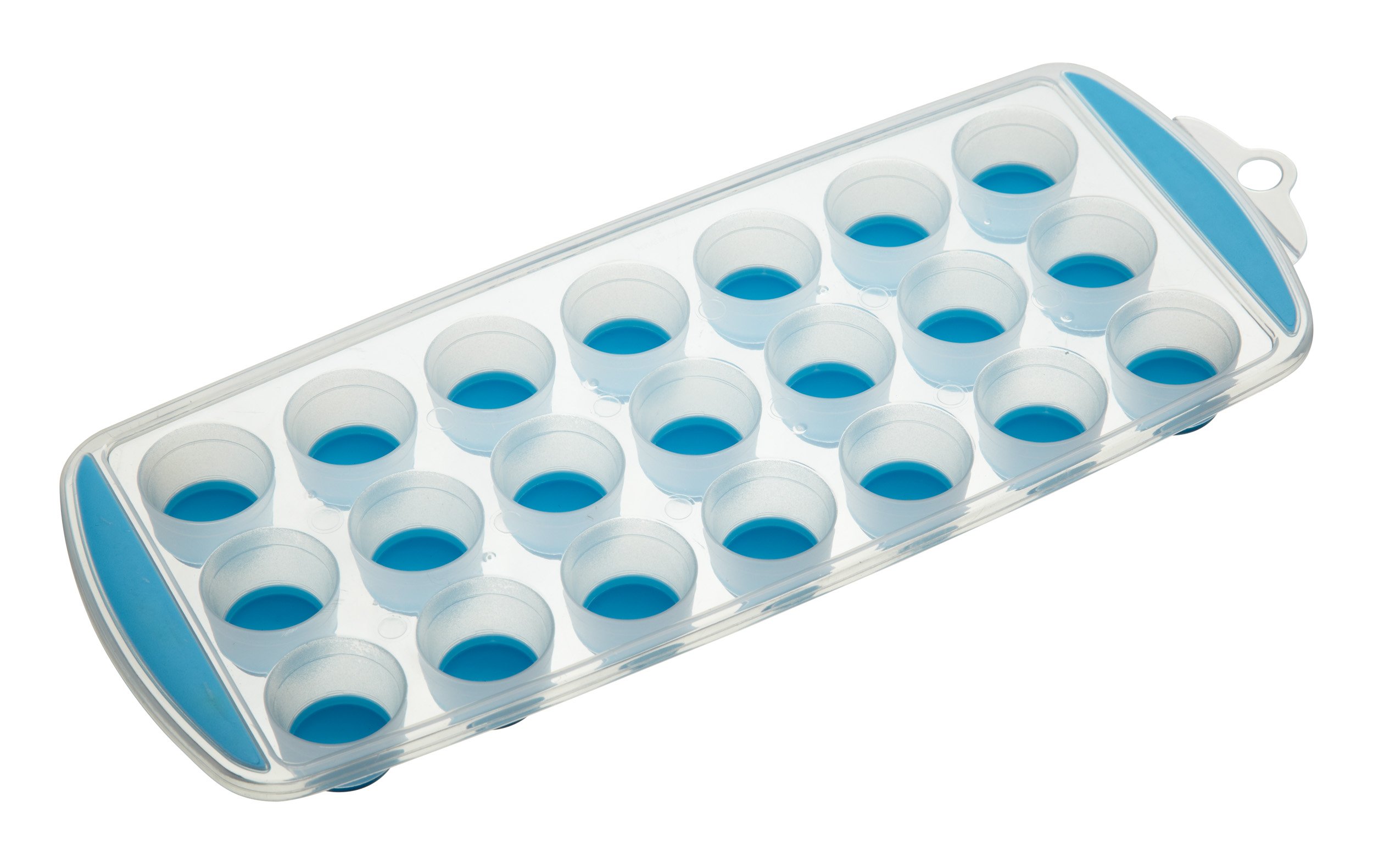 Colourworks Silicone Ice Cube Tray with 21 Boxes - Blue