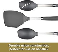 Vista 5 de Anolon SureGrip tenedor de carne de acero inoxidable/herramienta de cocina, 13.25 pulgadas, gris, 46288