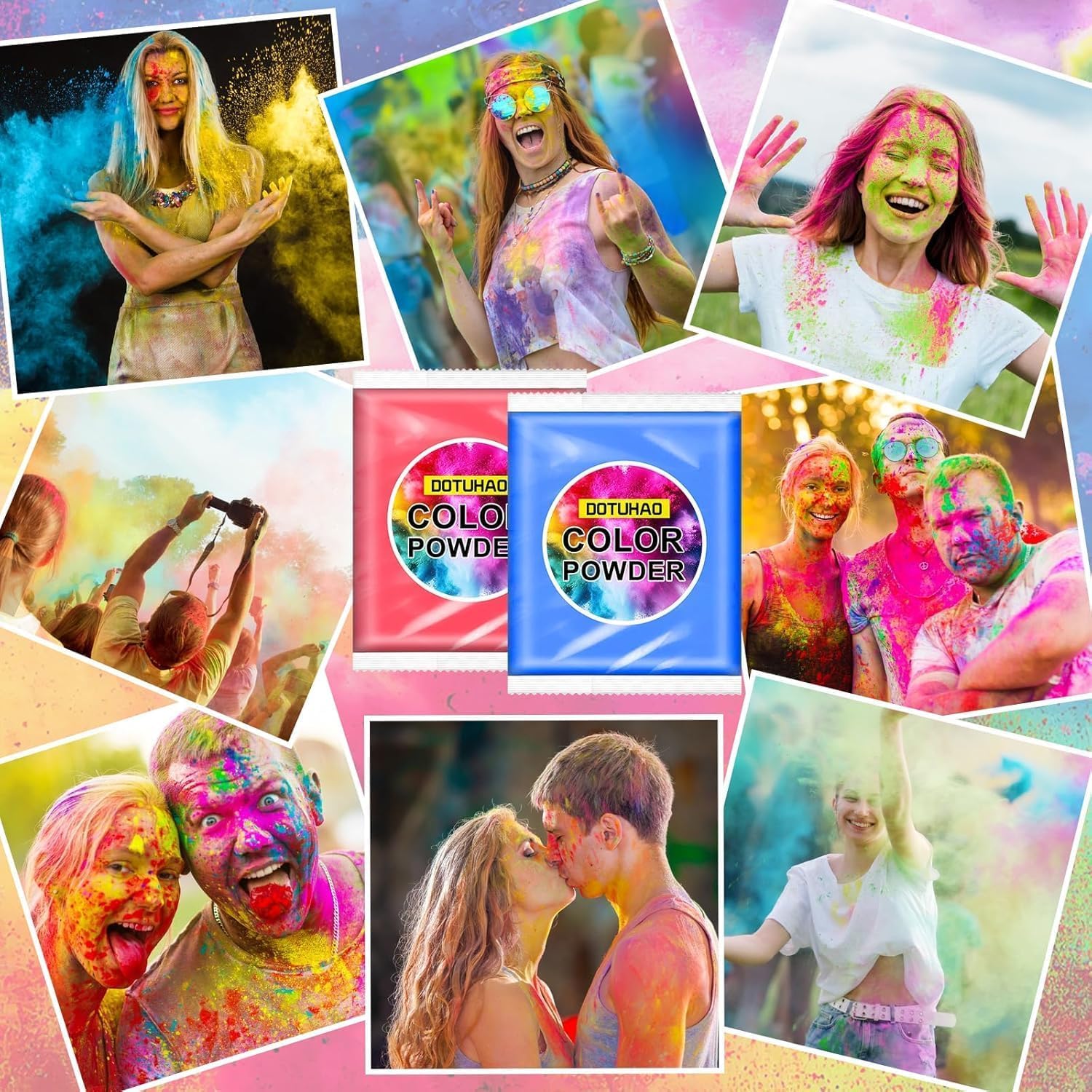 カラーパウダー - 9色のランパウダー、各色3.5オンス / 100g、ホーリーパウダー、カラートス、車のバーンアウト、ホーリーフェ