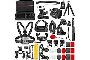 50-in-1 Action Camera Accessory Kit for GoPro and Other Top Cameras