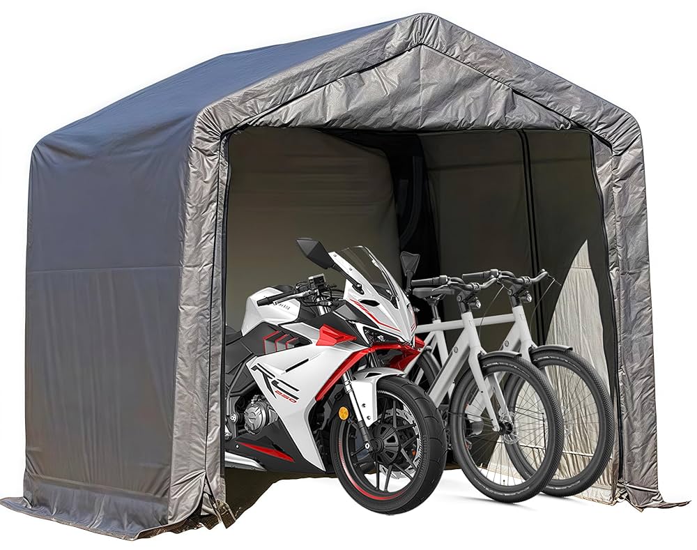 バイクガレージ　サイクルハウス　ガレージテント　バイクシェルター Amazon.co.jp: 自転車 テント 吊り下げ式 2-in-1 バイクガレージ