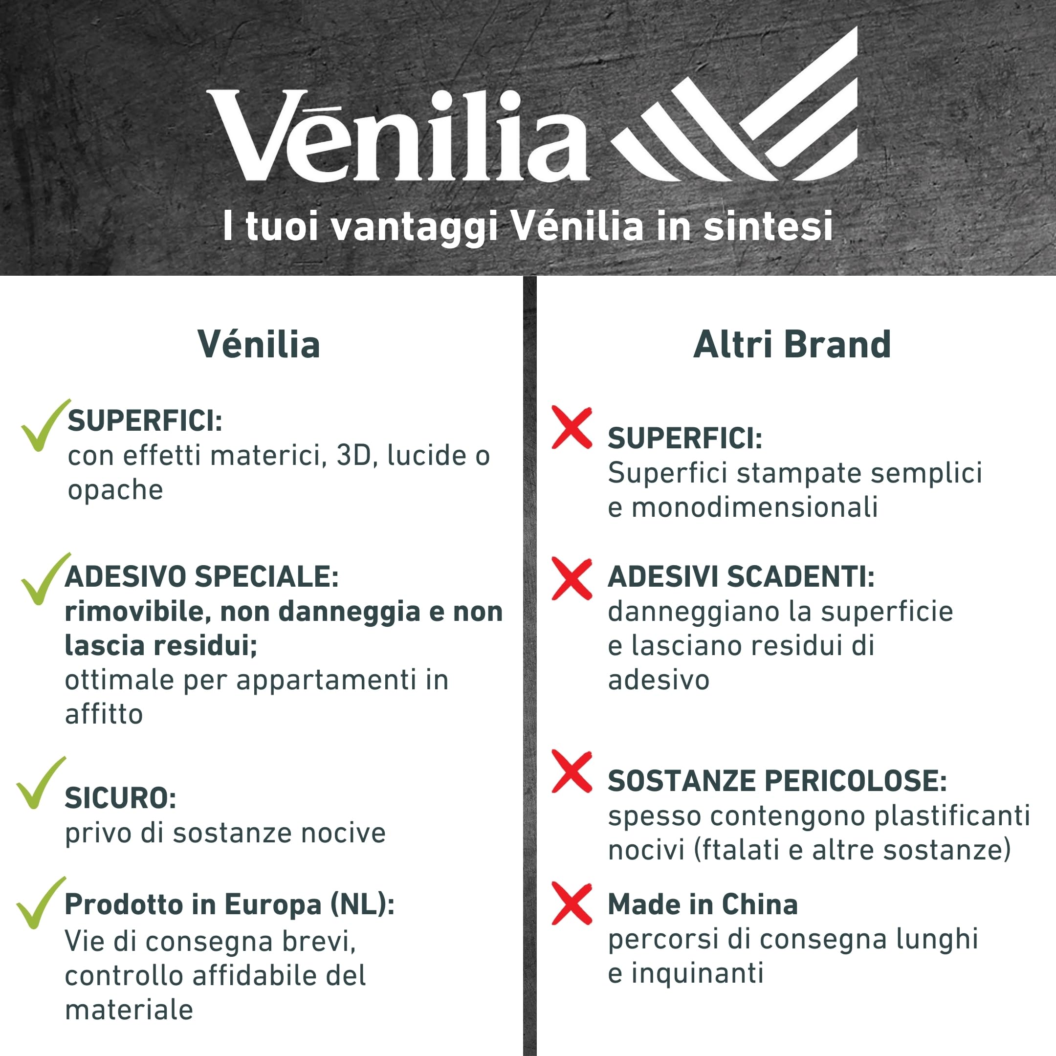 Pellicola Adesiva Venilia Per Mobili - Effetto Geometrico, PVC, 45cm X 2m, Senza Ftalati - Foto 5