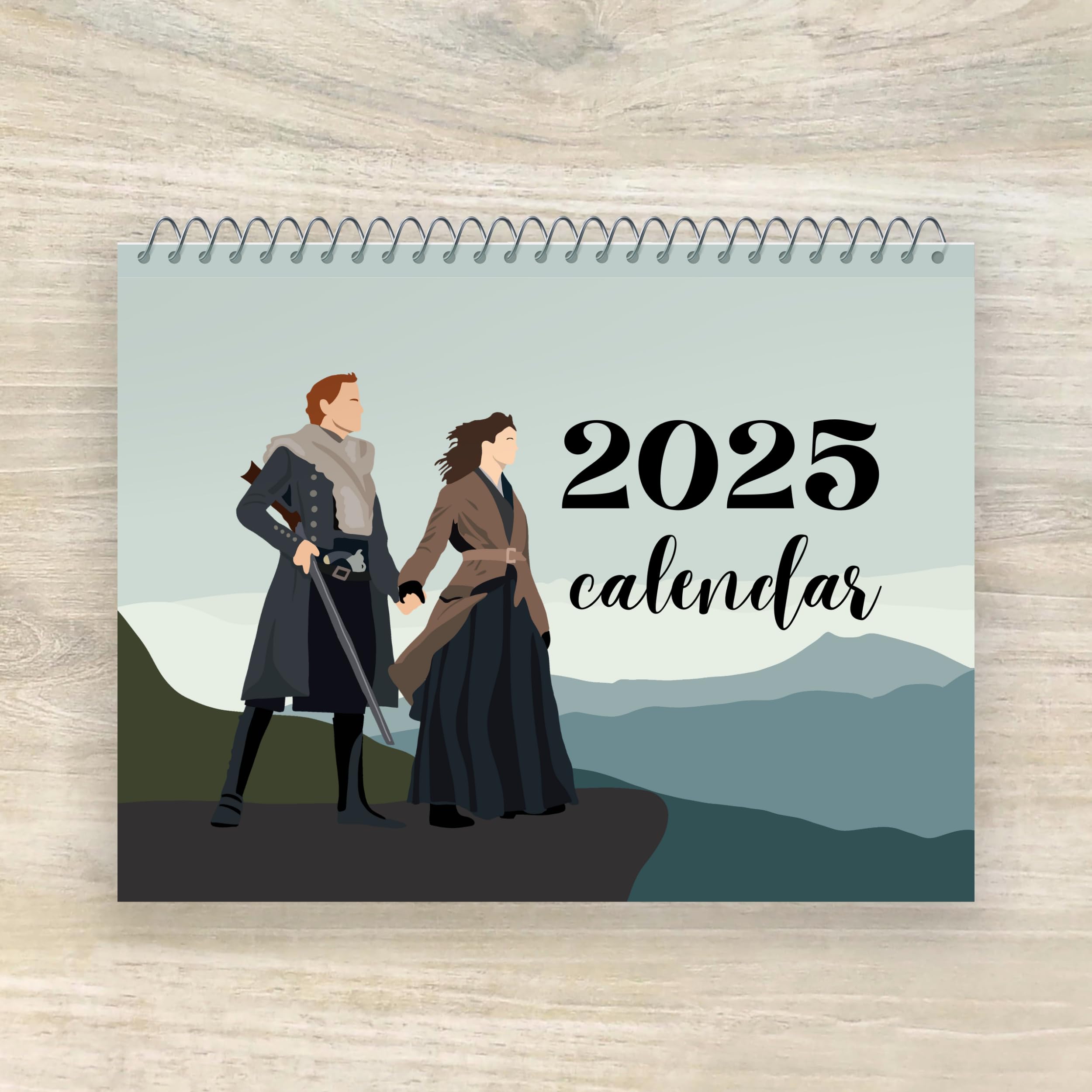 2025 Outlander Calendar, Outlander Merch, Bookish Wall