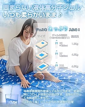 Amazon｜Colorsroom 冷感ジェルマット ひんやりマット 夏 急速