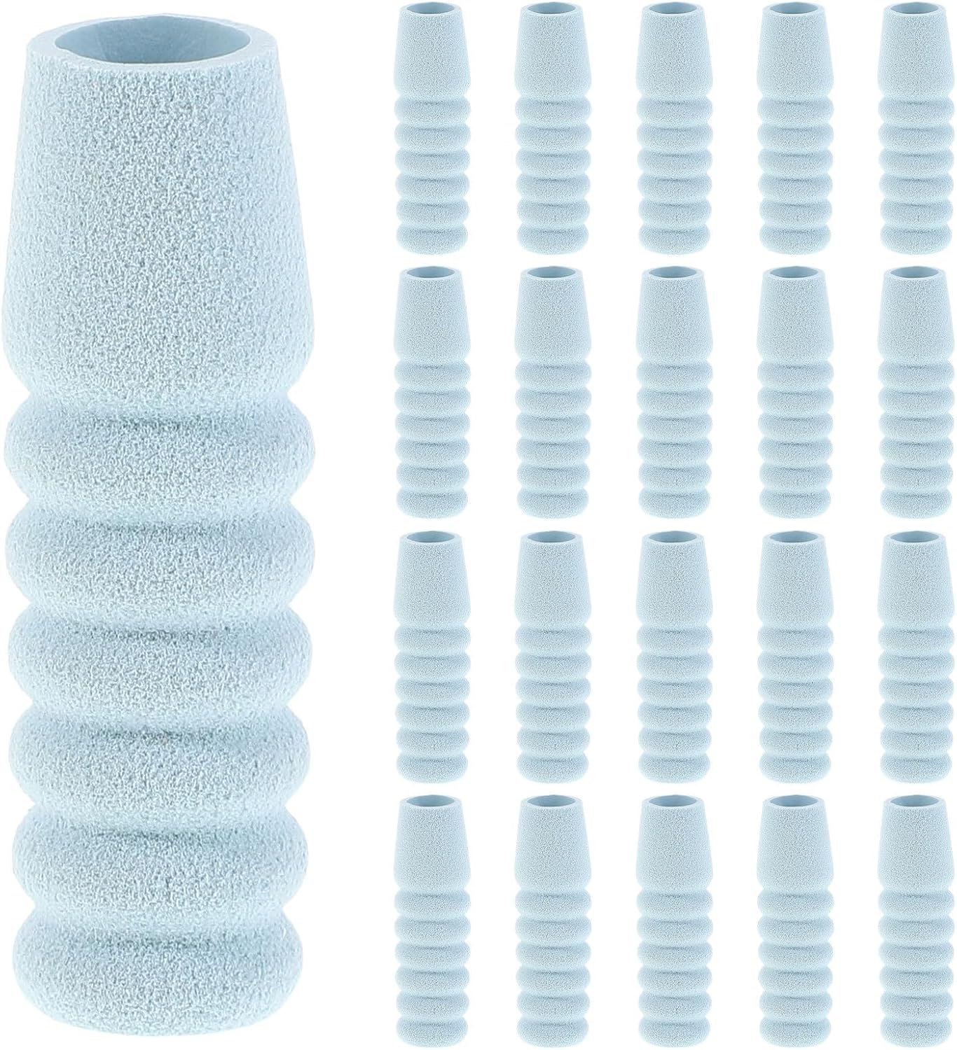 BESTonZON 60pcs Cuticle Trimmer Handle Sponge Sleeve Anti-Slip Manicure Tool Covers Portable Nail Art Accessories for Travel Professional Pedicure Supplies