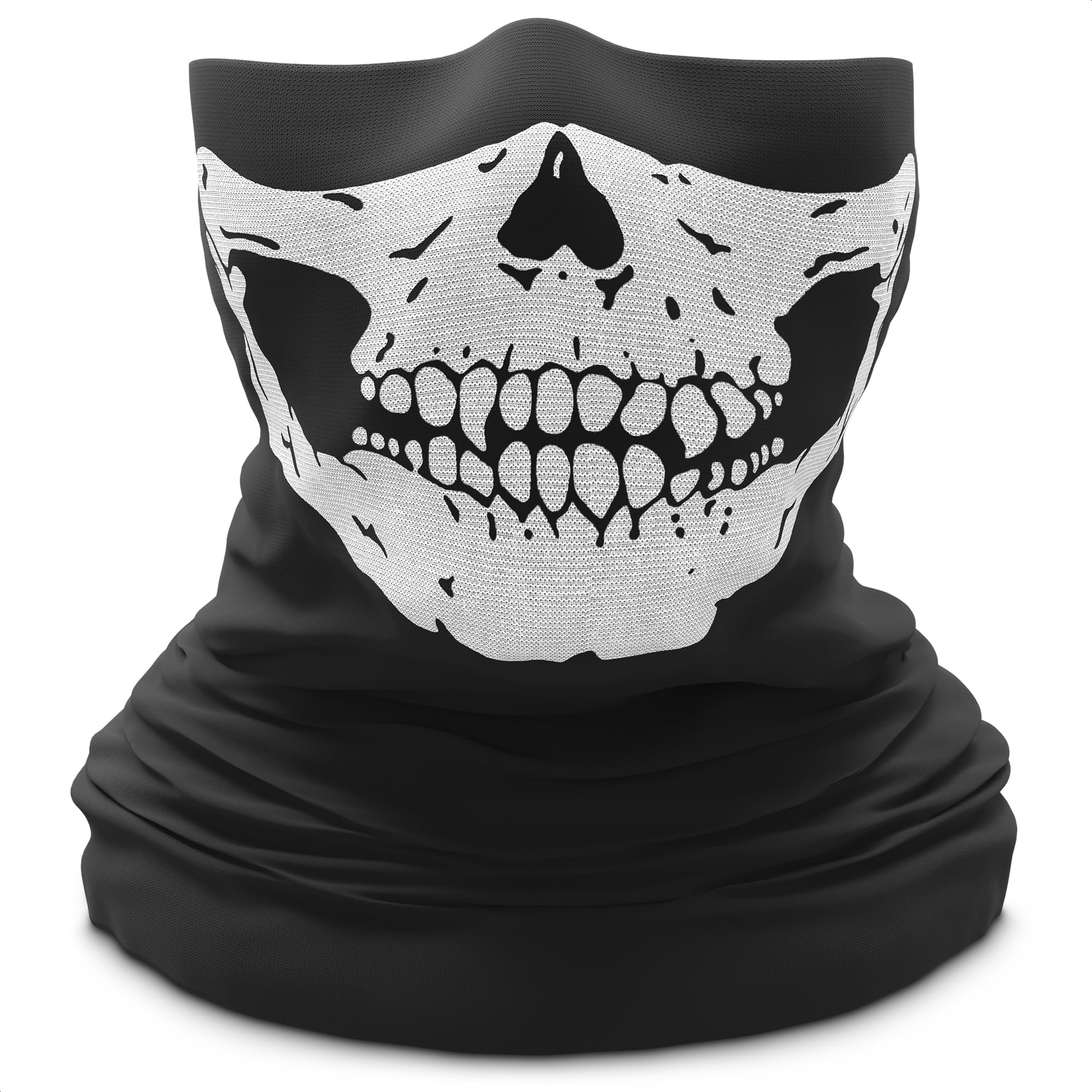 Hitaocity Motorcycle Skull Mask / Wear Headgear Neck Warmer Cycling Goggles Bandana Balaclava Half Ski Skiing Winter Store Shop Item Stuff Protective Hannibal Cheap Skeleton Scary Funny Unique Mouth Full Motorbike Vespa Scooter Riding Biker Rider Fahsionable Fashion Facial Anti Dust Wind Head Wear Hat Scarf Face Cap Cover Cool Helmet Clothing Apparel Clothes Face Black Accessories Gear Part Tool Stuff Supplies Gadgets Men Women Kid Children Bike Decor