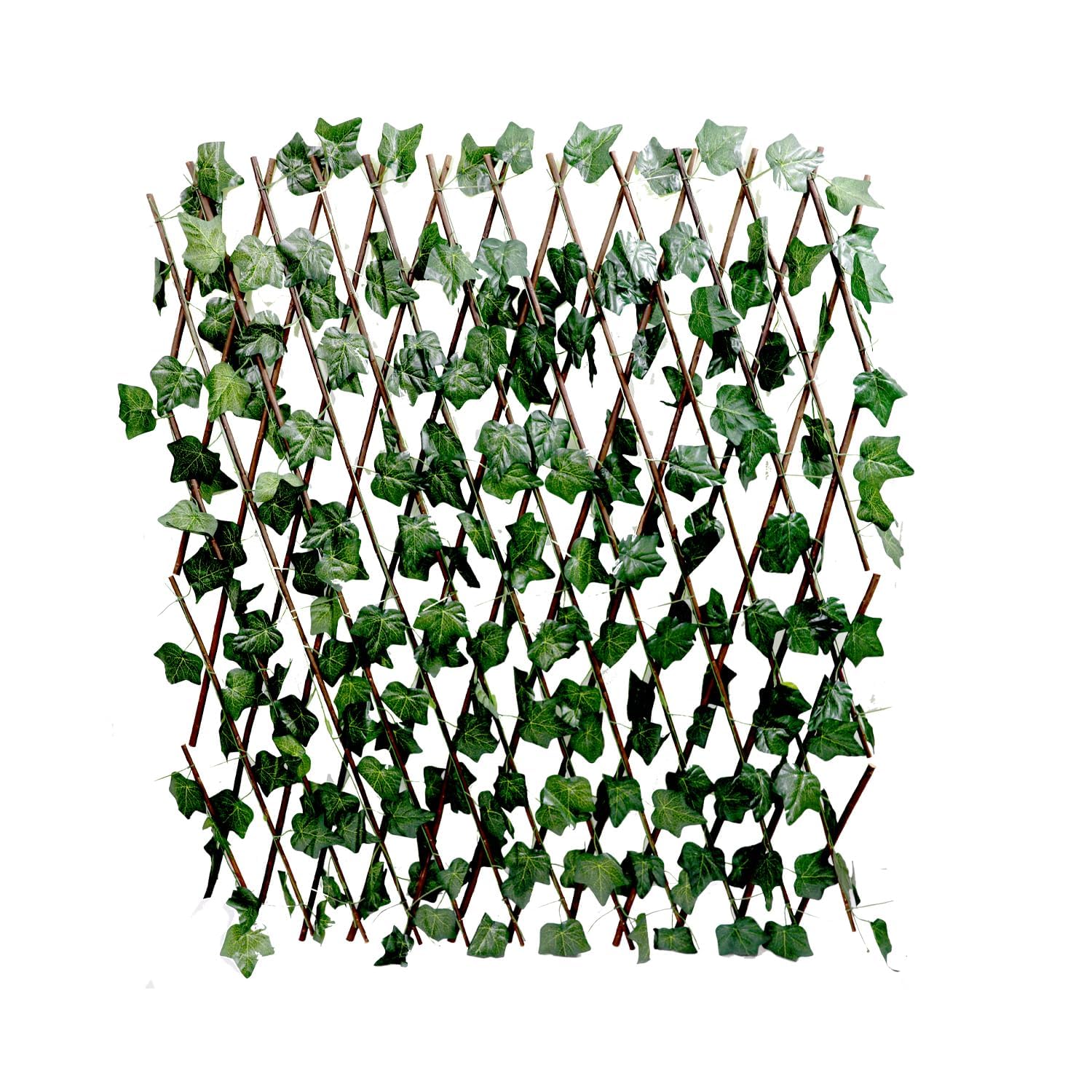 Sponsored Ad - Expandable Wooden Panel Garden Fence with Artificial Leaves for Walls & Ceiling (Green, 3feet x 3feet) (1) n