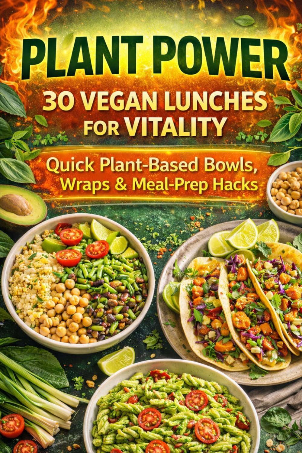 Plant Power: 30 Vibrant Vegan Lunches for Vitality – Easy Plant-Based Recipes, Meal Prep & Energy-Boosting Bowls: Quick & Colorful Vegan Lunch Ideas ... Series – Easy Vegan Cooking for Every Day)