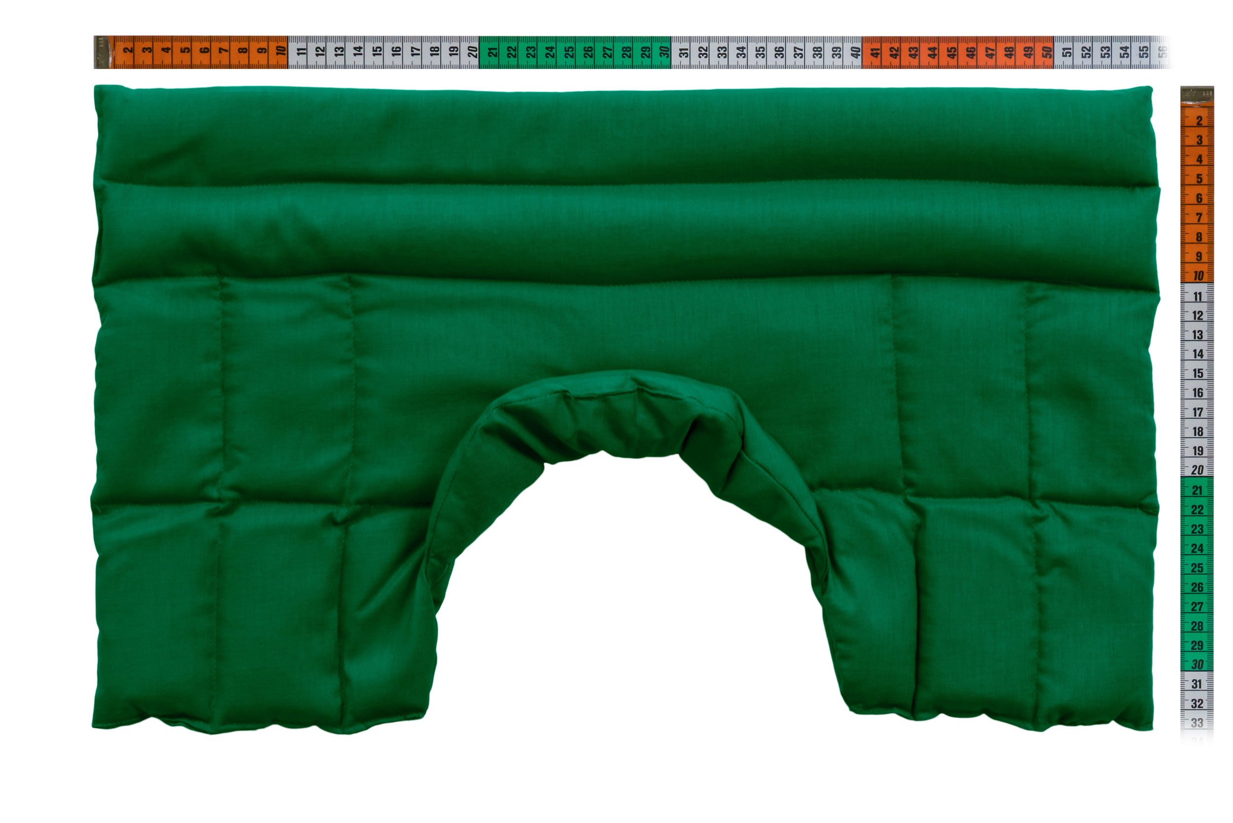 Cuscino termico cervicale XL per collo, spalle e schiena - Cuscino termico con semi di ribes - verde -