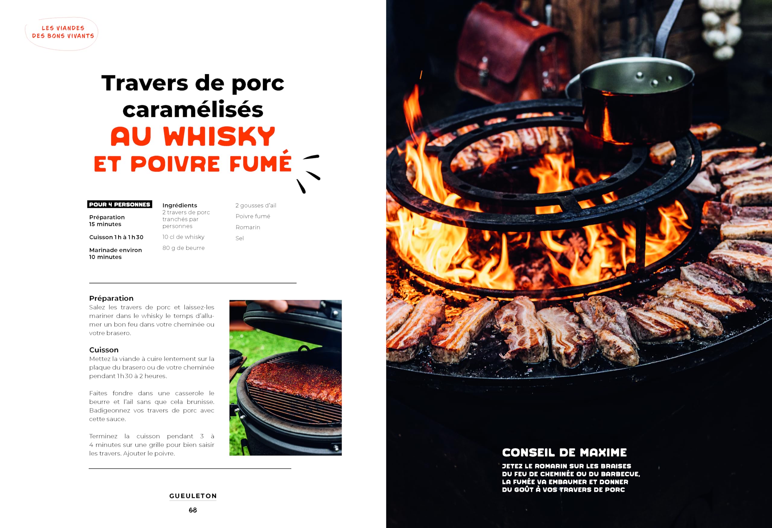 Gueuleton tout feu, tout flamme: Plancha, barbecue, cheminée, brasero… recettes et astuces de Maxime, Vincent et Arthur