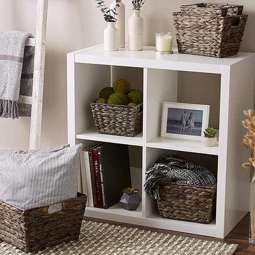 Miniatura 3 de DII Hyacinth Collection - Cestas de almacenamiento, juego grande, varios tamaños, lavado gris, 5 piezas