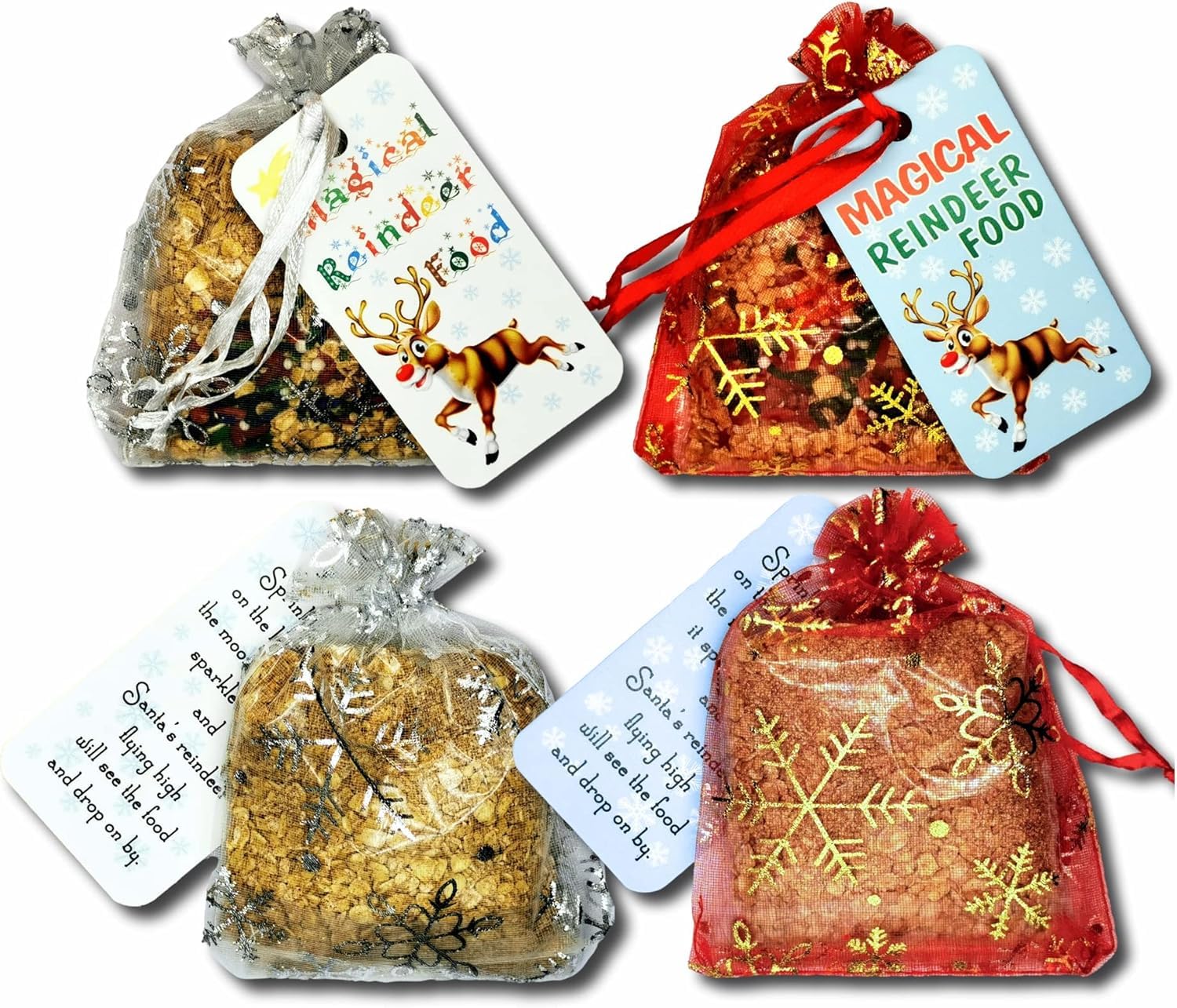 Sacchetti Renne Magiche – 3 Sacchetti Con Polvere Magica Per La Vigilia Di Natale, Regalo Per Bambini, Riempimento Calze - Foto 12