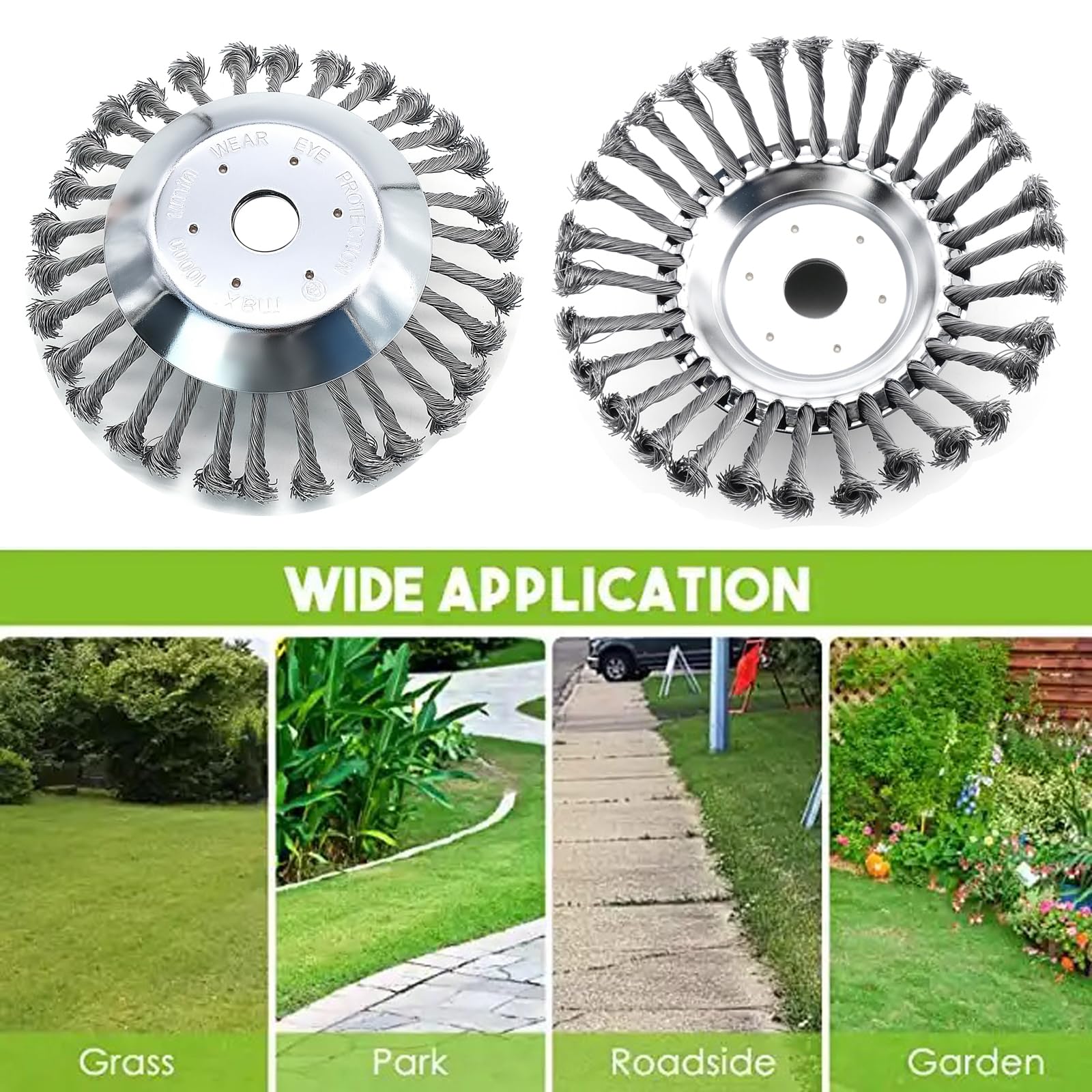 GUOYOU Disque Lame Débroussailleuse 2 Pièces - 5 Dents Et 2 Dents - Pour Jardin, Rizières, Zones Agricoles