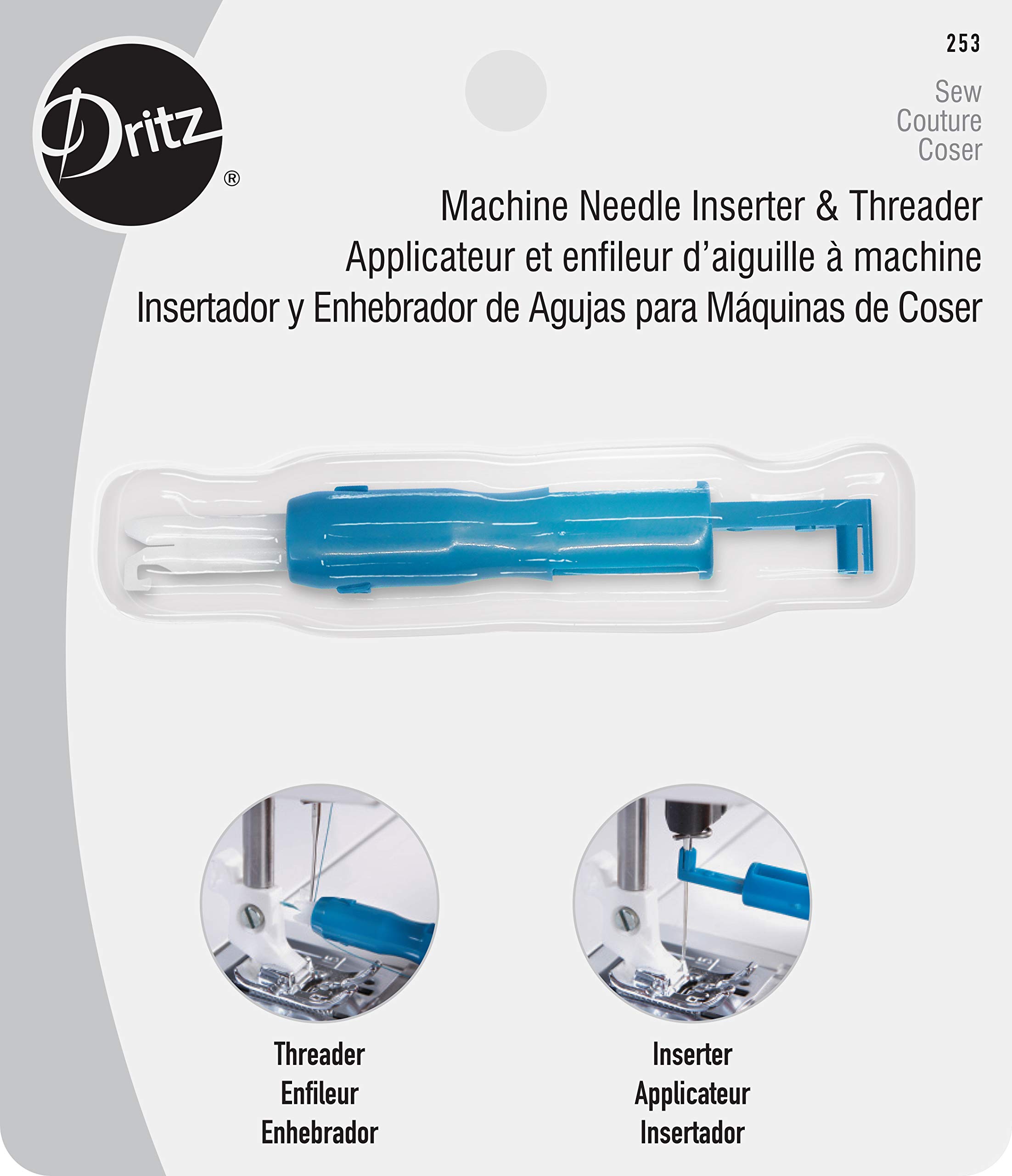 Dritz Enfile-aiguille et enfile-aiguille pour machine à coudre (lot de 3)