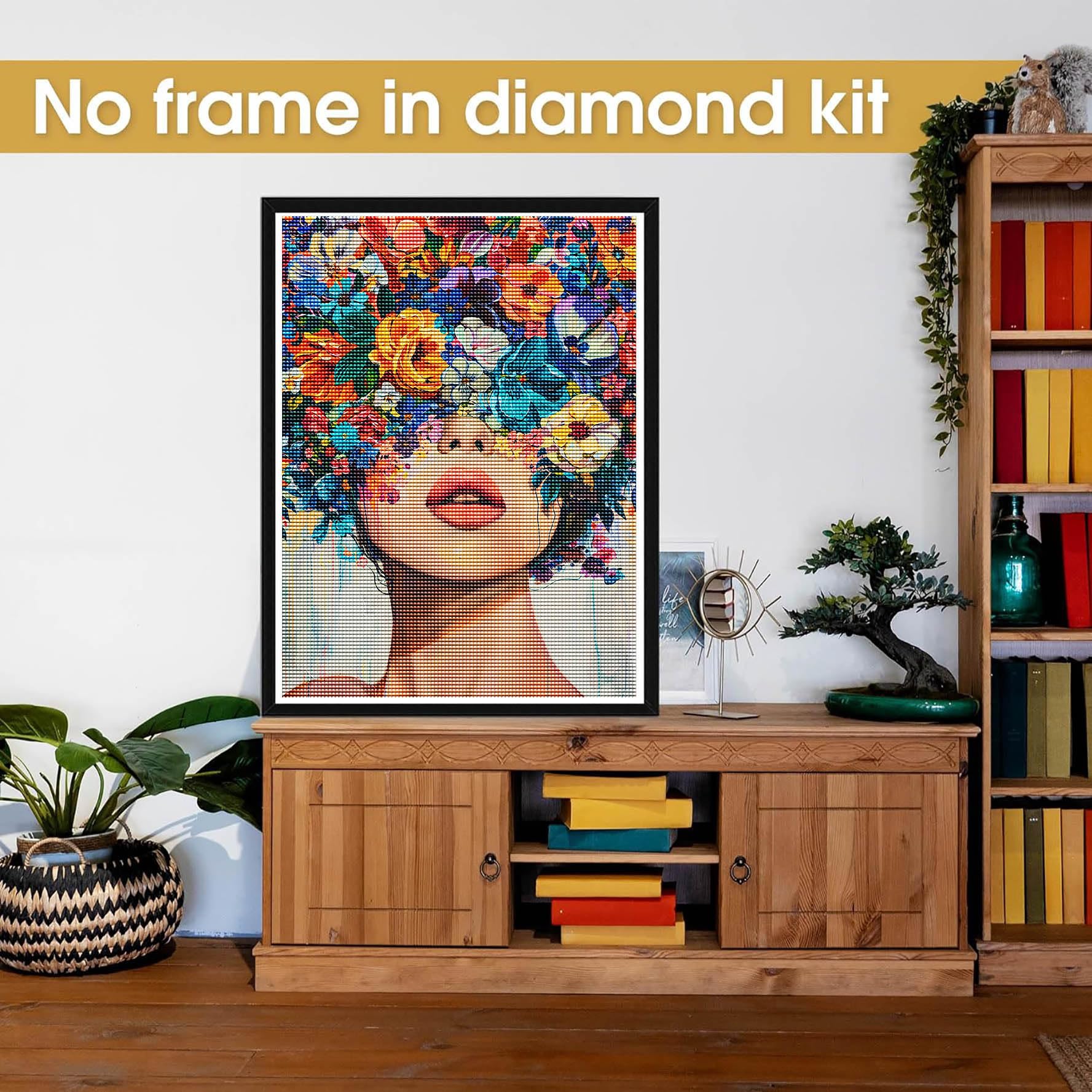 Kit De Pintura Con Diamantes 5D - Motivo Mujer Africana Con Turbante, 30x30 Cm, Ideal Para Decoración Y Relajación