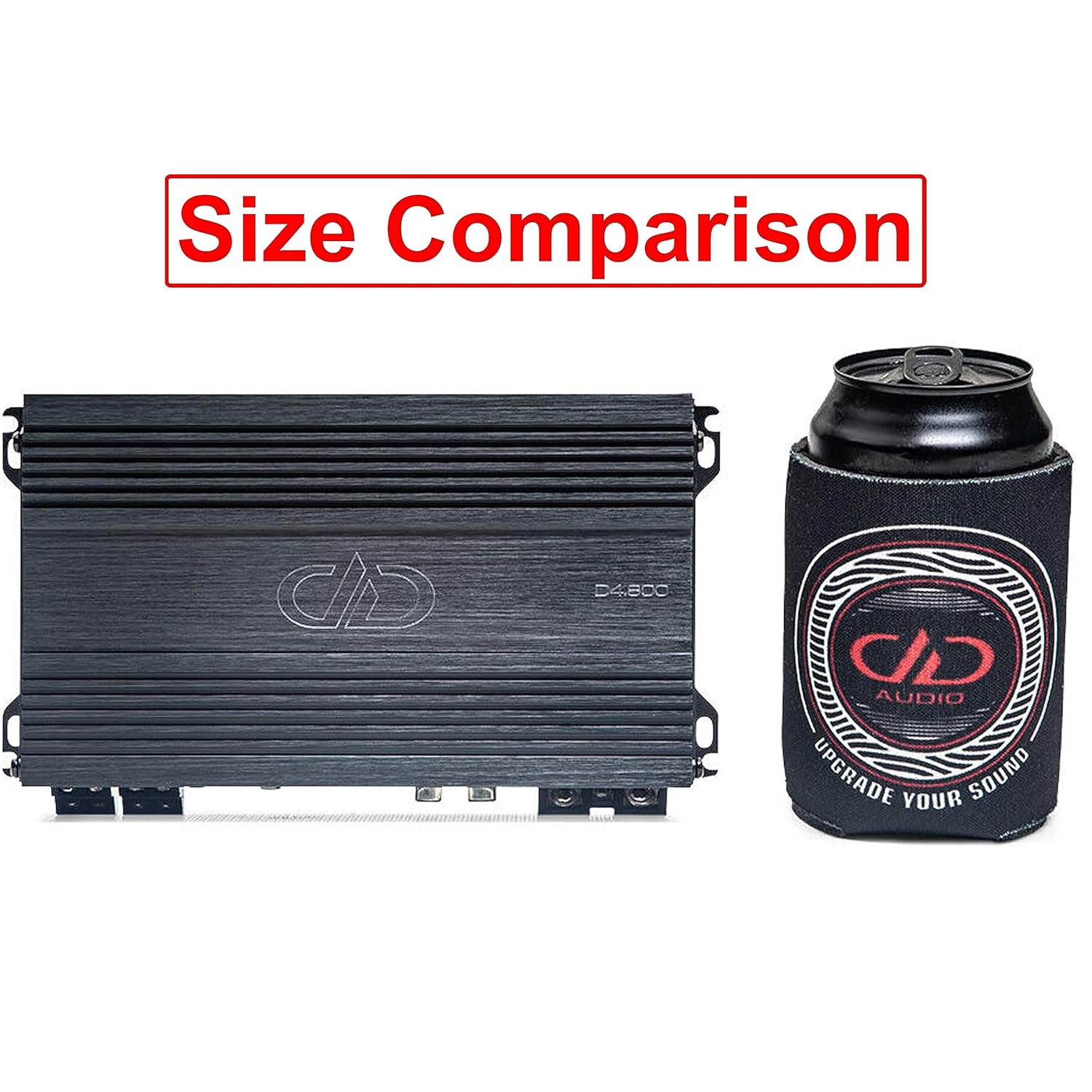 DD Audio D4.800 Amplifier Size Comparison