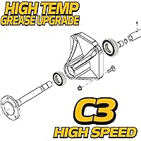 Vista 4 de HD Switch 1 Kit de cojinetes de reconstrucción del eje de la rueda trasera para John Deere Gator TH TS Trail 6x4 4x2 AM117980 AM116934 VG11202 w/C3