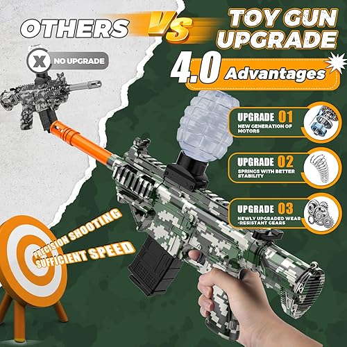 Miniatura 4 de Juguetes eléctricos de bolas de gel, lanzador de bolas de salpicaduras ecológico, juegos automáticos al aire libre, juguetes para actividades en