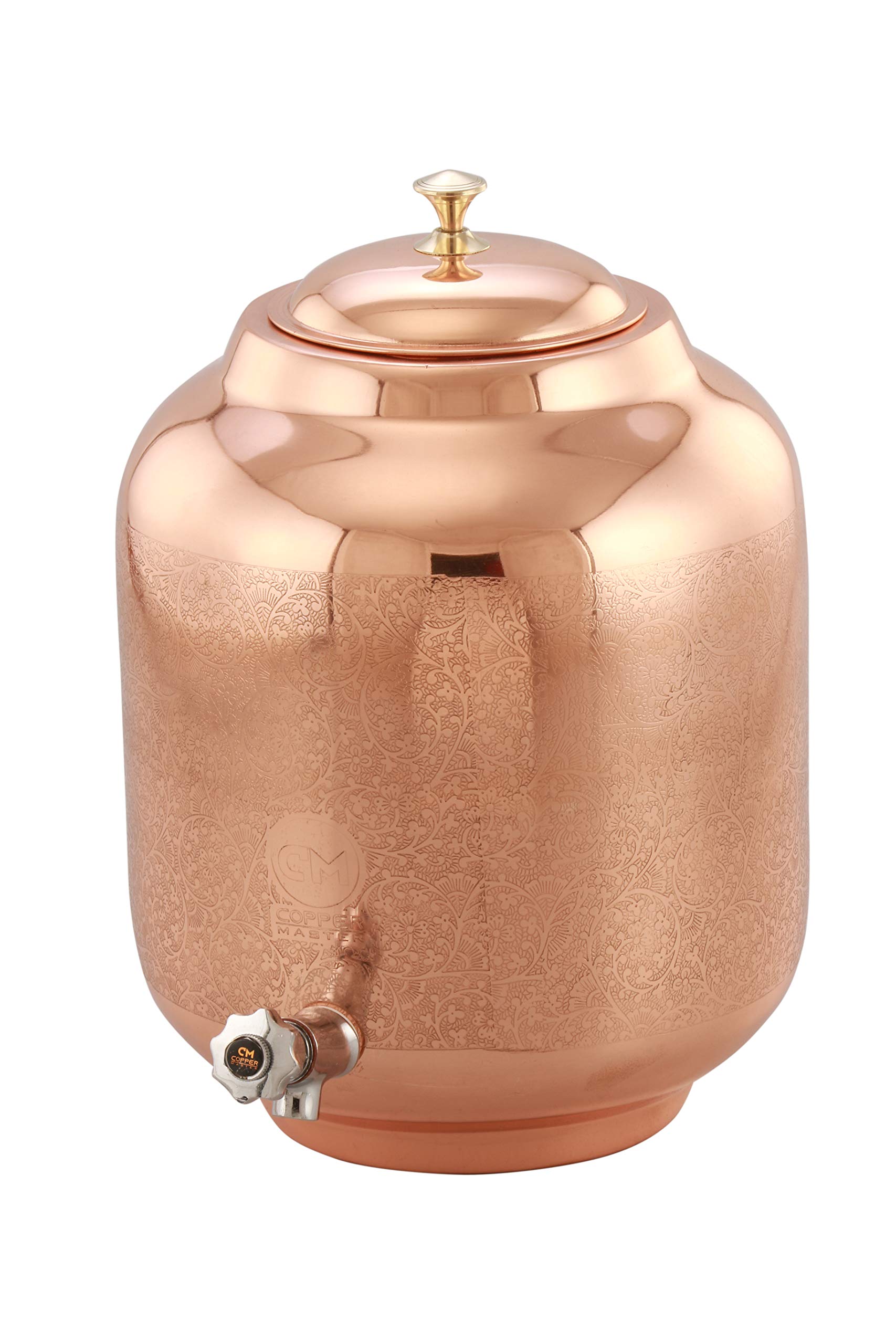 Buy CopperMaster 18 Litre Hammered Copper Water Dispenser (Matka
