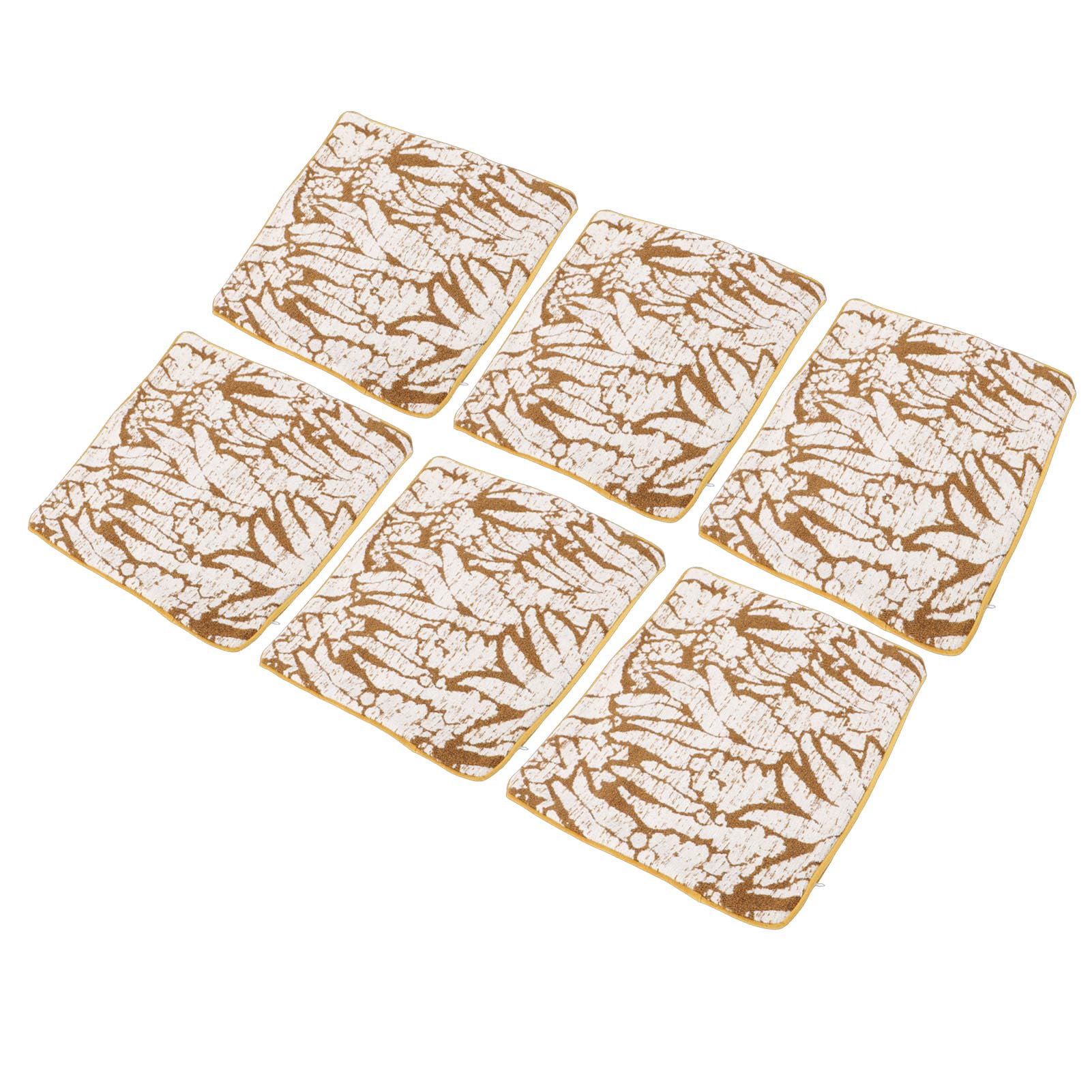 Jectse Federe per Cuscini, Federe Decorative per Fattoria, Confezione da 10, Morbide Fodere per Cuscini in Poliestere per Divano Letto, Soggiorno, Giallo Bianco (50,8x50,8 cm/20x20 pollici)