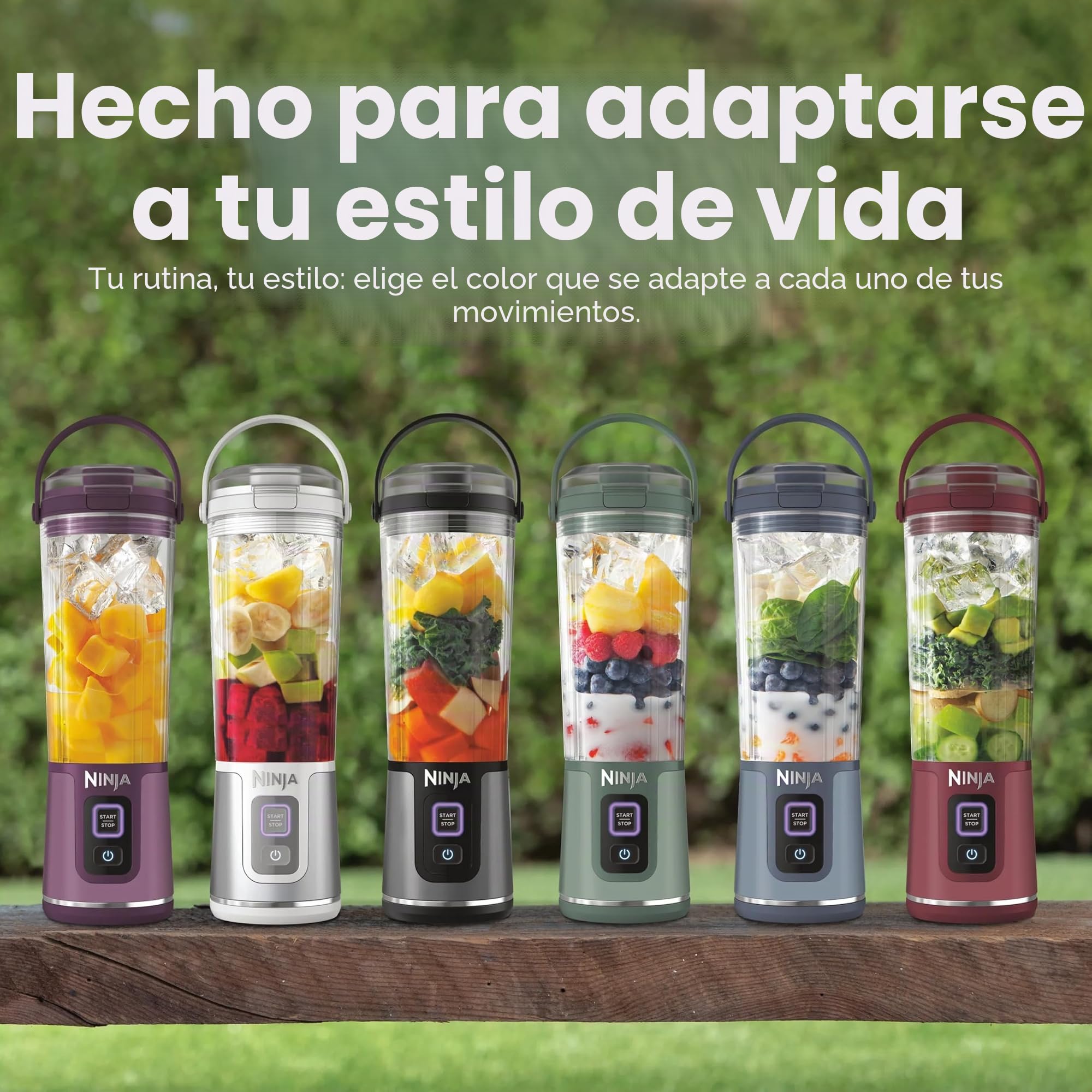 Ninja Blast BC151PK - Batidora portátil, inalámbrica, recipiente de 18 onzas, licuadora personal para batidos y batidos, sin BPA, tapa a prueba de fugas y boquilla para sorber, recargable por USB-C