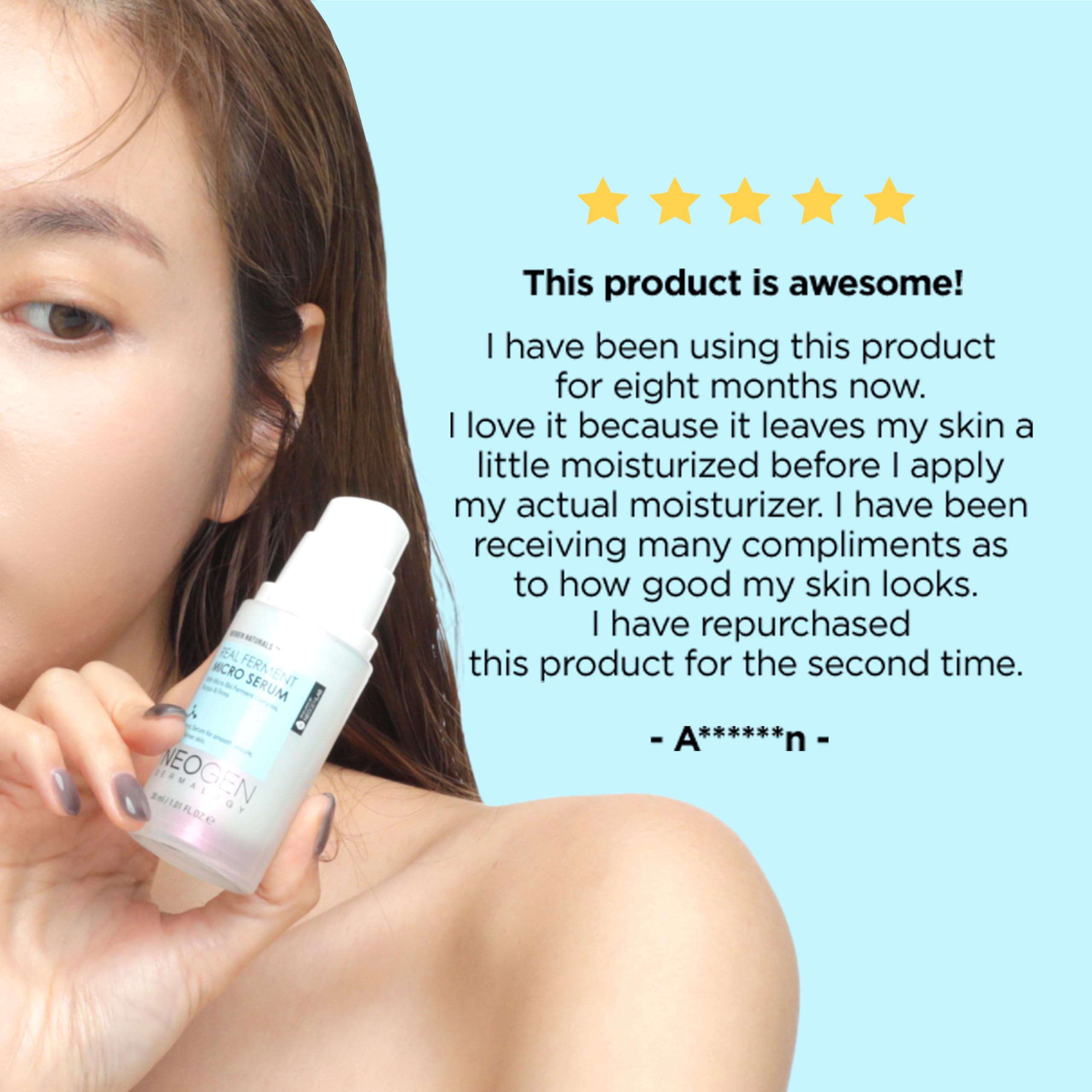 DERMALOGY by NEOGENLAB Prawdziwe serum fermentujące mikro 30 ml – serum do twarzy z naturalnie fermentowanymi składnikami (ryż) i kwasem hialuronowym dla nawilżonej, rozjaśnionej i zdrowej skóry