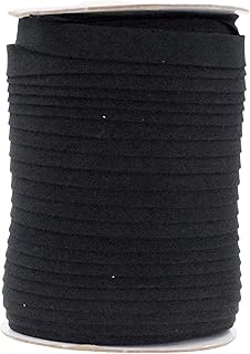 Mandala Crafts Double Fold Bias Tape for Sewing, Seaming, Binding, Hemming, Piping, Quilting, 1/2 Inch 55 Yards, Black