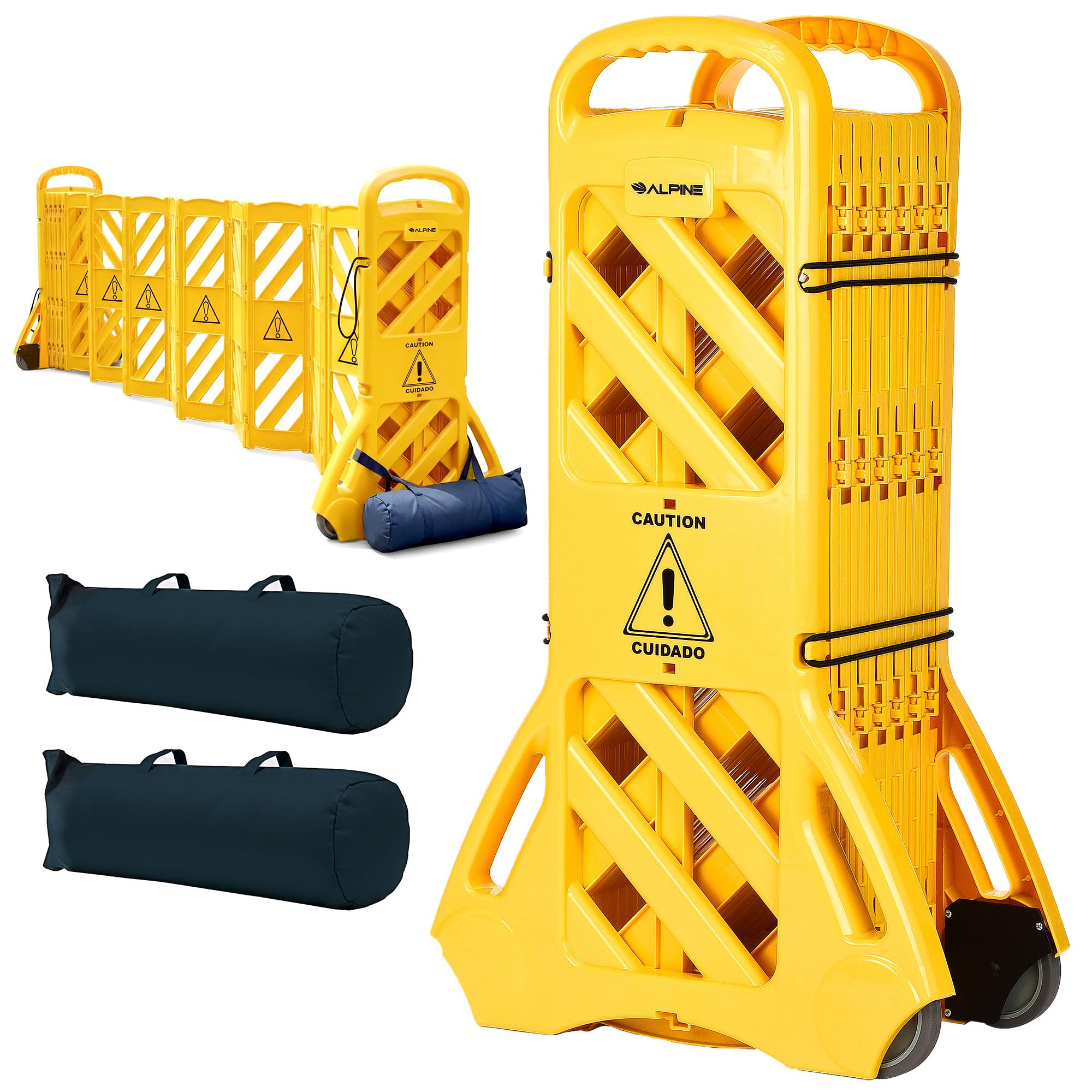 Sistema di barriera di sicurezza mobile espandibile da 4 metri, barricata di sicurezza, barricata di sicurezza mobile, cancello di sicurezza di lavoro