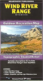 Beartooth Publishing Wind River Range Trail Map