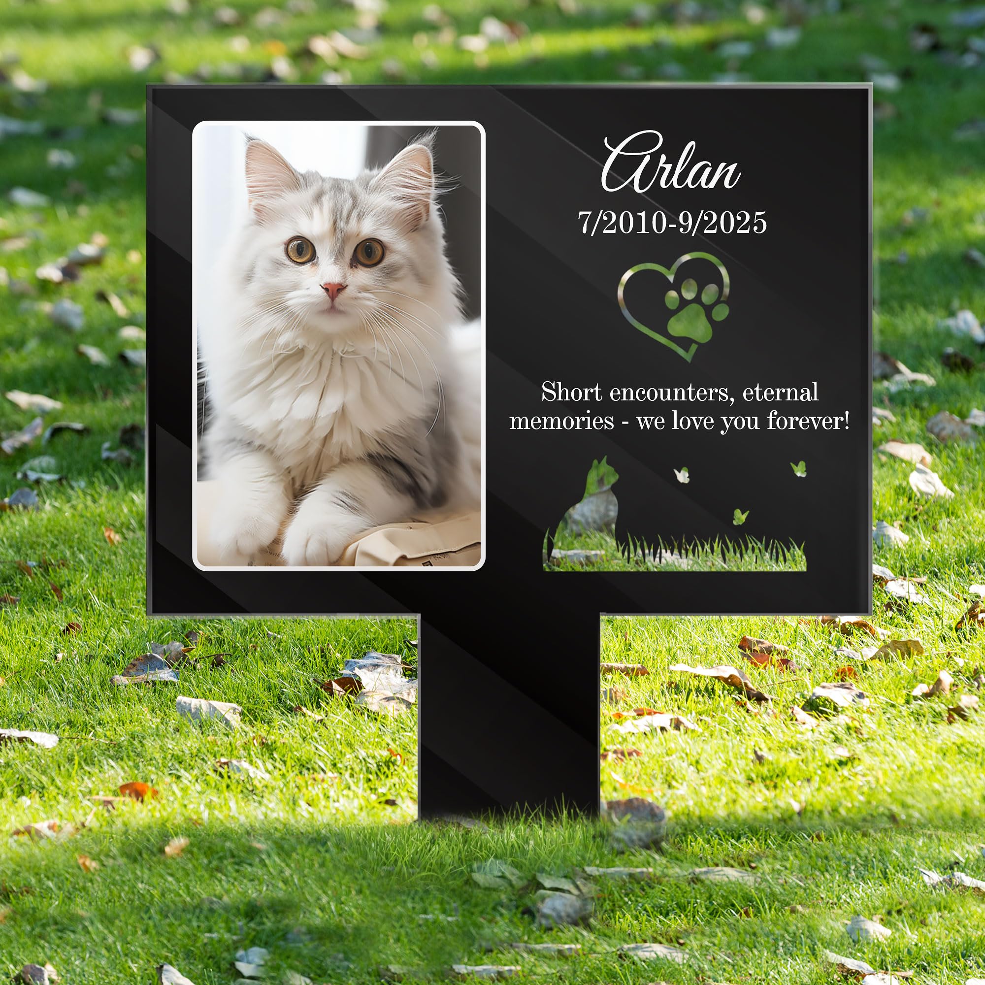 Targa Commemorativa Personalizzata per Animali Domestici, Targhetta Commemorativa da Giardino per Animali Domestici, Placca Commemorativa per Cani, Tombe, Decorazione Commemorativa