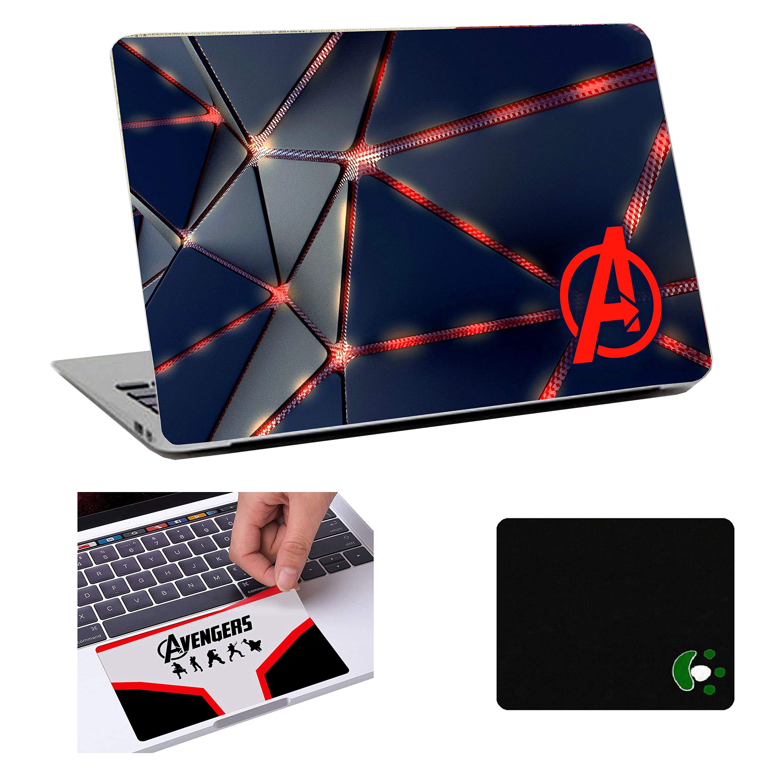 Namo Arts 3in1 Accessories Combo Kit - A Laptop Decal with Touch Pad Skin and Mouse Pad Compatible for 15.6 Inch HP-Dell-Lenovo-Acer-Asus Laptops (Customizable) AVG-M1006