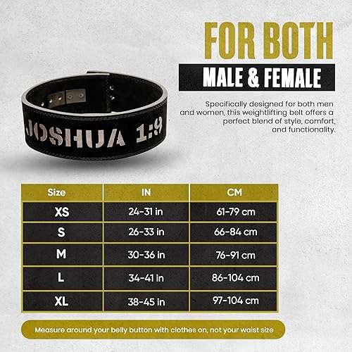 Miniatura 6 de Christian Lever Weight Lifting Belt - 10mm Thick Leather Powerlifting Belt for Men & Women - Squat & Deadlift Support