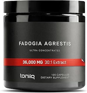Ultra Concentrated Fadogia Agrestis 36,000mg 30:1 Extract Supplement -1200mg Per Serving Third-Party Tested Concentrated Fadogia Agrestis Extract -Highly Purified and Bioavailable -120 Veggie Capsules