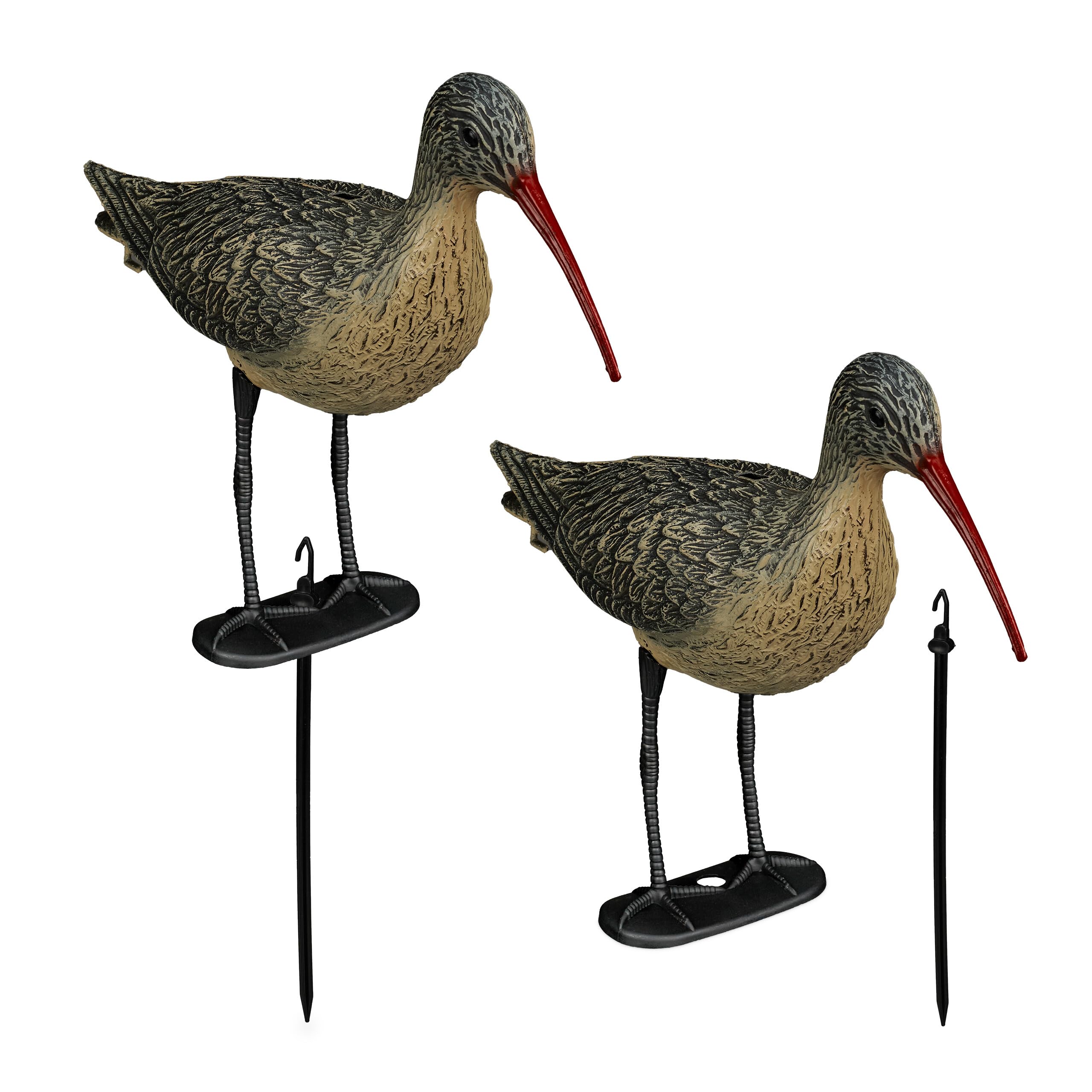 Oiseau décoratif lot de 2 pour embellir facilement un extérieur vide