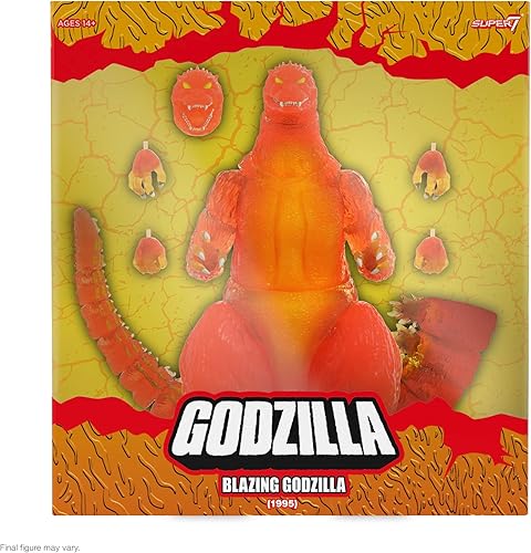 Miniatura 2 de Super7 ULTIMATES! Toho Blazing Godzilla (1200 naranja transparente) - Figura de acción de Toho Godzilla de 8 pulgadas, colección de películas