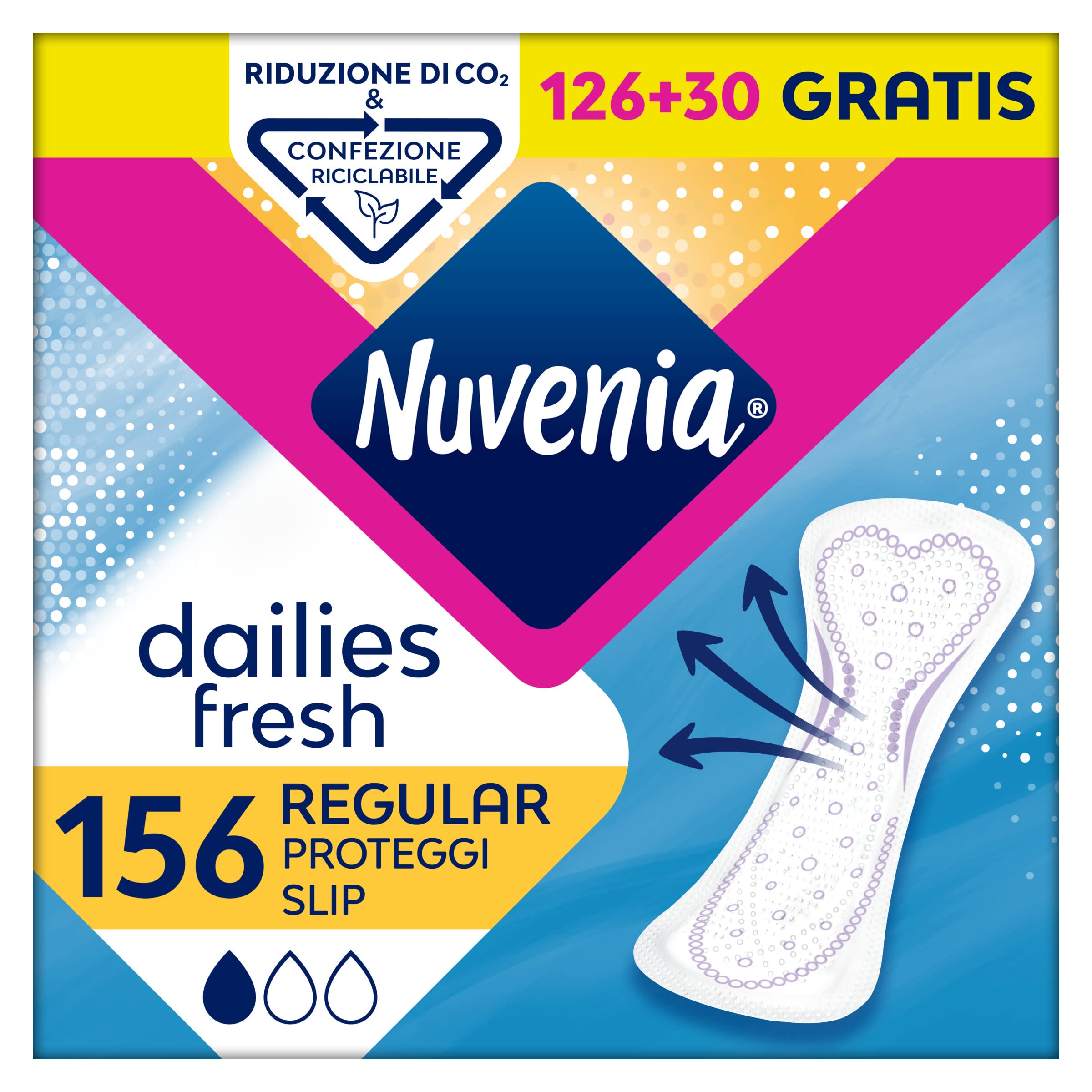 Nuvenia - Regular Slip ochrona - miękka i doskonała ochrona - 3 opakowania z 52 majtkami
